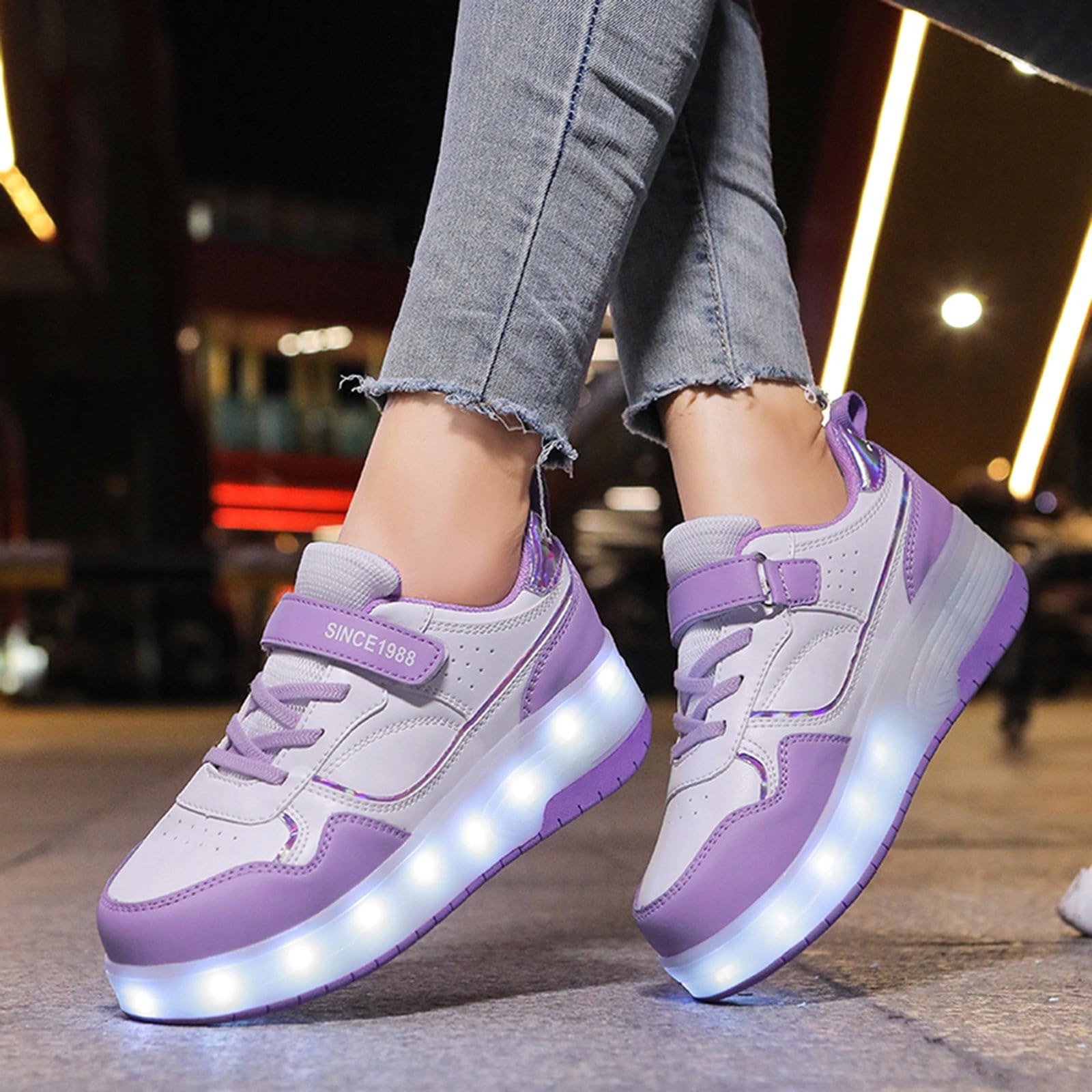Zapatos para niñas Suela Gruesa amortiguada Zapatos Deportivos Ligeros y cómodos Goma Antideslizante Reforzada Cordones Ajustables para niñas cómodas Zapatillas de Deporte de Moda