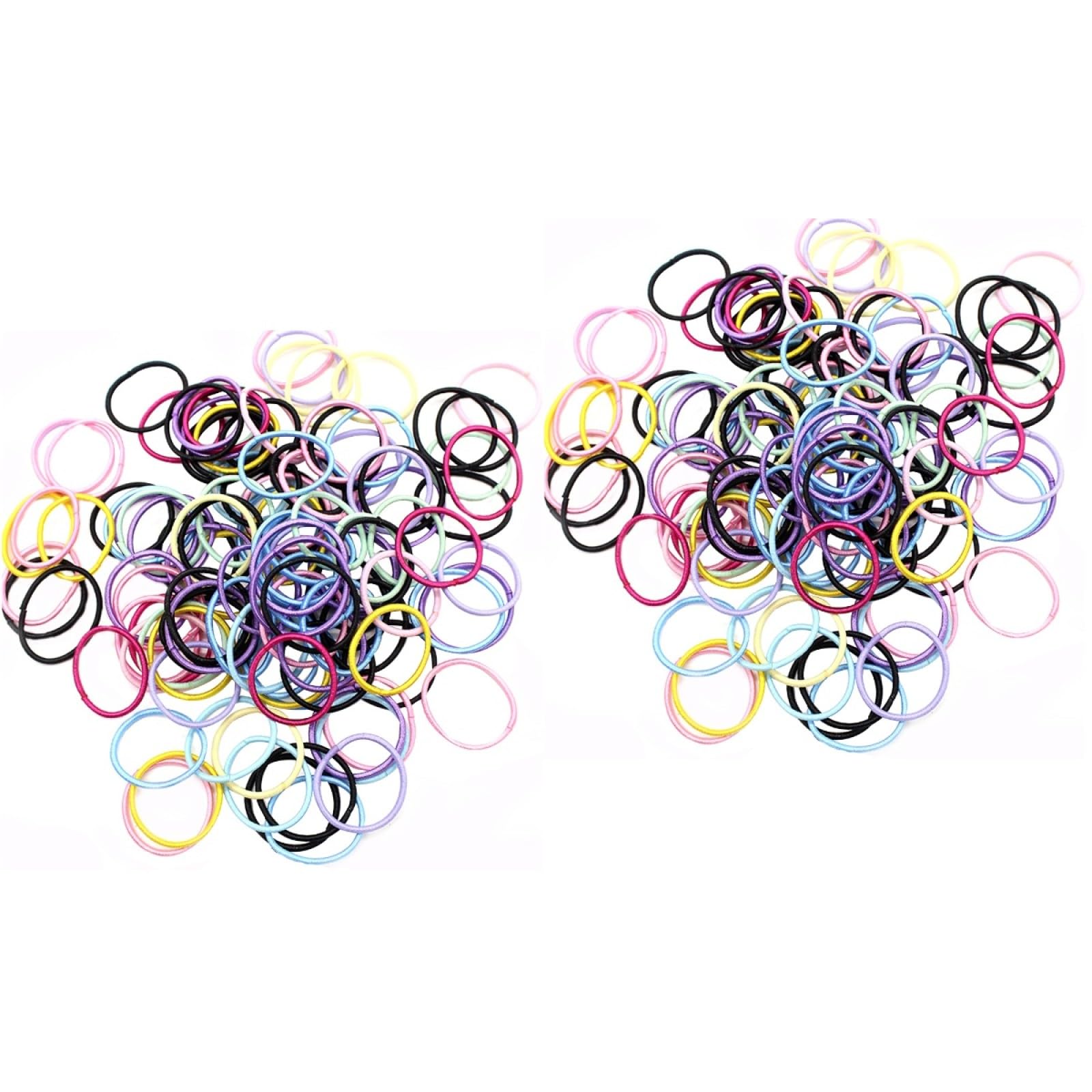 minkissy 400piezas Elásticos Multicolores Para Gomillas Para Cabello Accesorios Para Peinados Infantiles