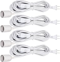 Vista 14 de JACKYLED Cable de Extensión para Linterna Colgante de 15 Pies UL 360W con Enchufe E26 E27 Botón de Encendido/Apagado para Iluminación Colgante