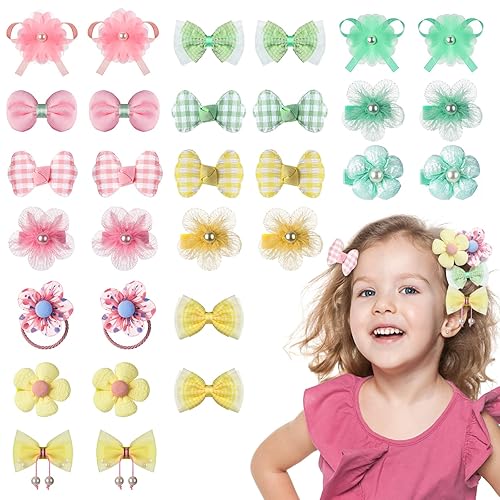 Paquete de 15 pares30 pinzas para el cabello para niñas, pinzas de pelo a presión de mariposa, lindos pasadores para niñas, pinzas para el cabello