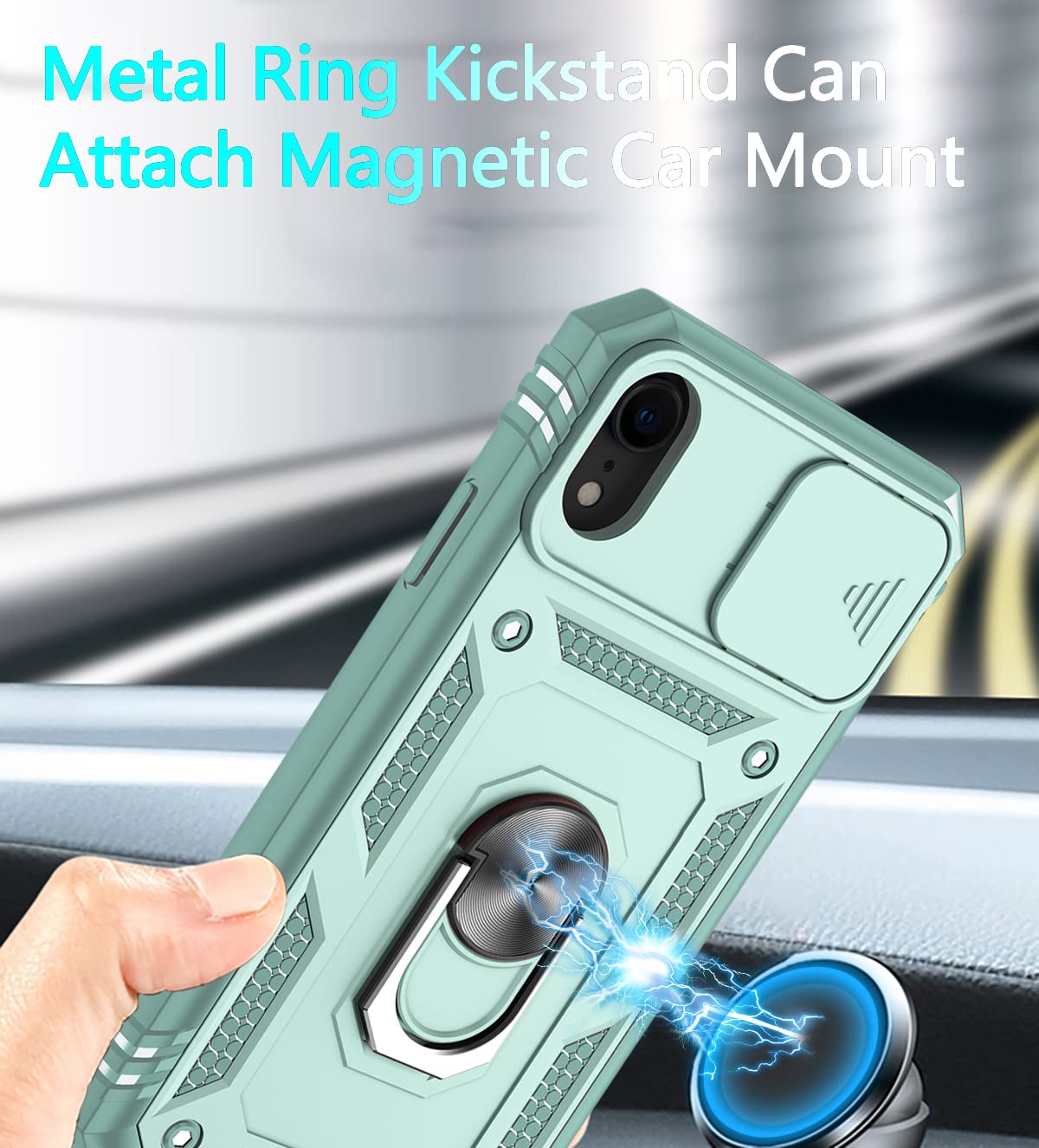 Coque Robuste Pour IPhone XR Avec Béquille + 3 Protections Verre Trempé - Protection Intégrale Appareil Photo - ANOUKE