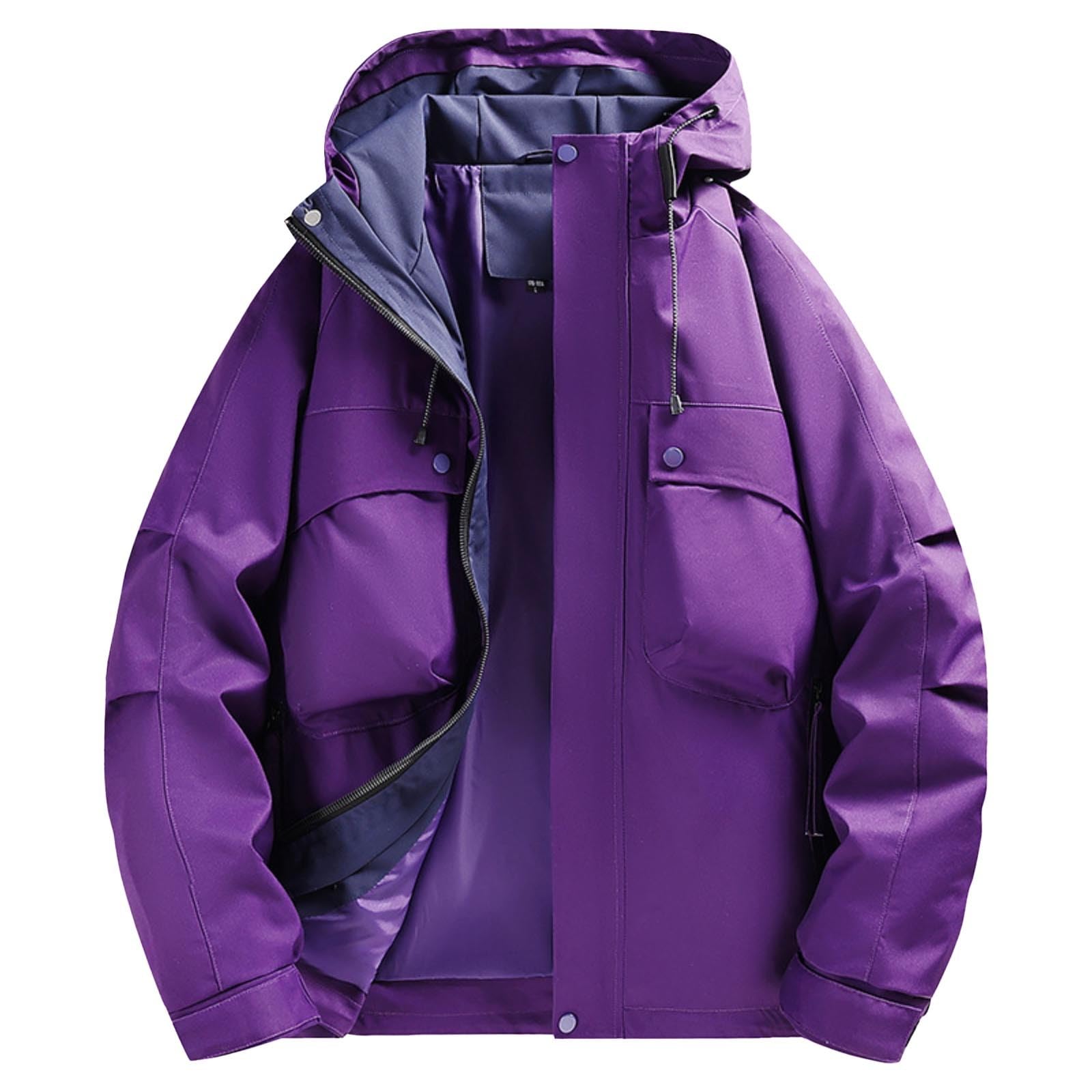 Leichte Übergangsjacke Herren mit Kapuze Sweatjacke Doppeltasche Kapuzenjacke Schnelltrocknend Sportjacke Einfarbig Trainingsjacke Wasserdichte Camping Outdoorjacke Atmungsaktiv Freizeitjacke