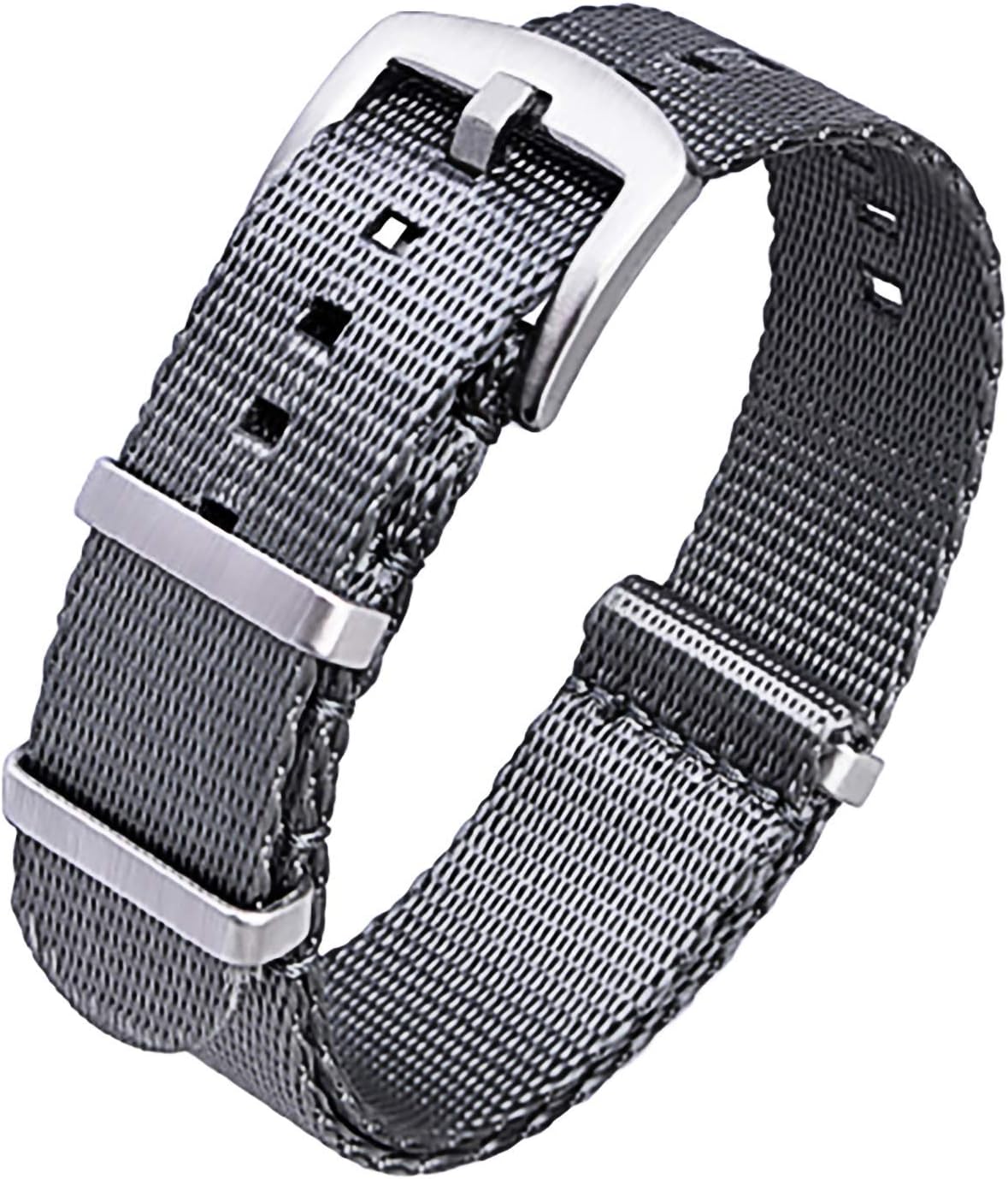 Military Ballistic Nylon Watch Strap with Heavy Buckle 18mm 20mm 22mm Premium Nylon Watch Bands for Men Women