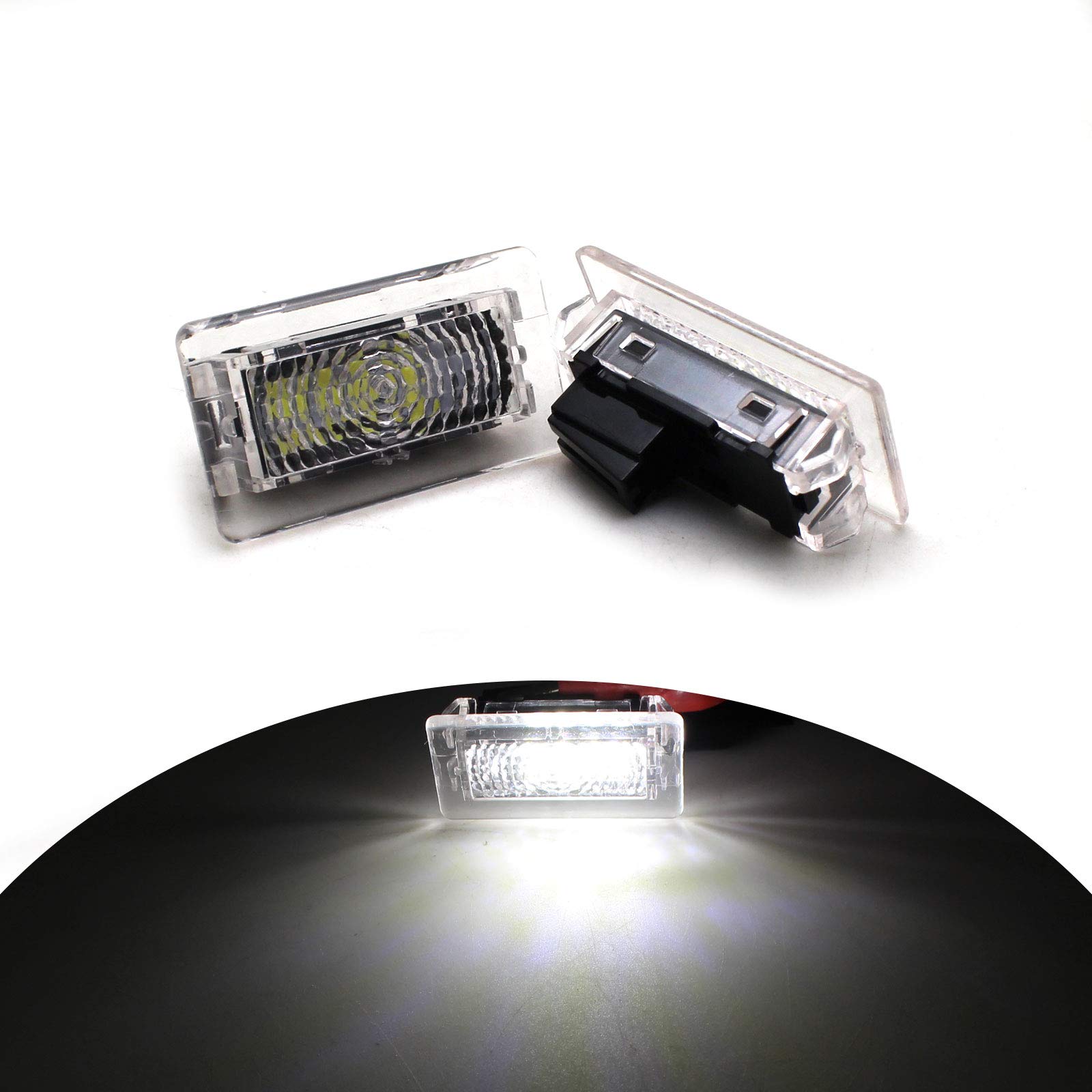 YaaGoo For Tesla Model 3, S, and X LED (Clear Lens) High Output Interior Light Upgrade Kit (Pack of 2)