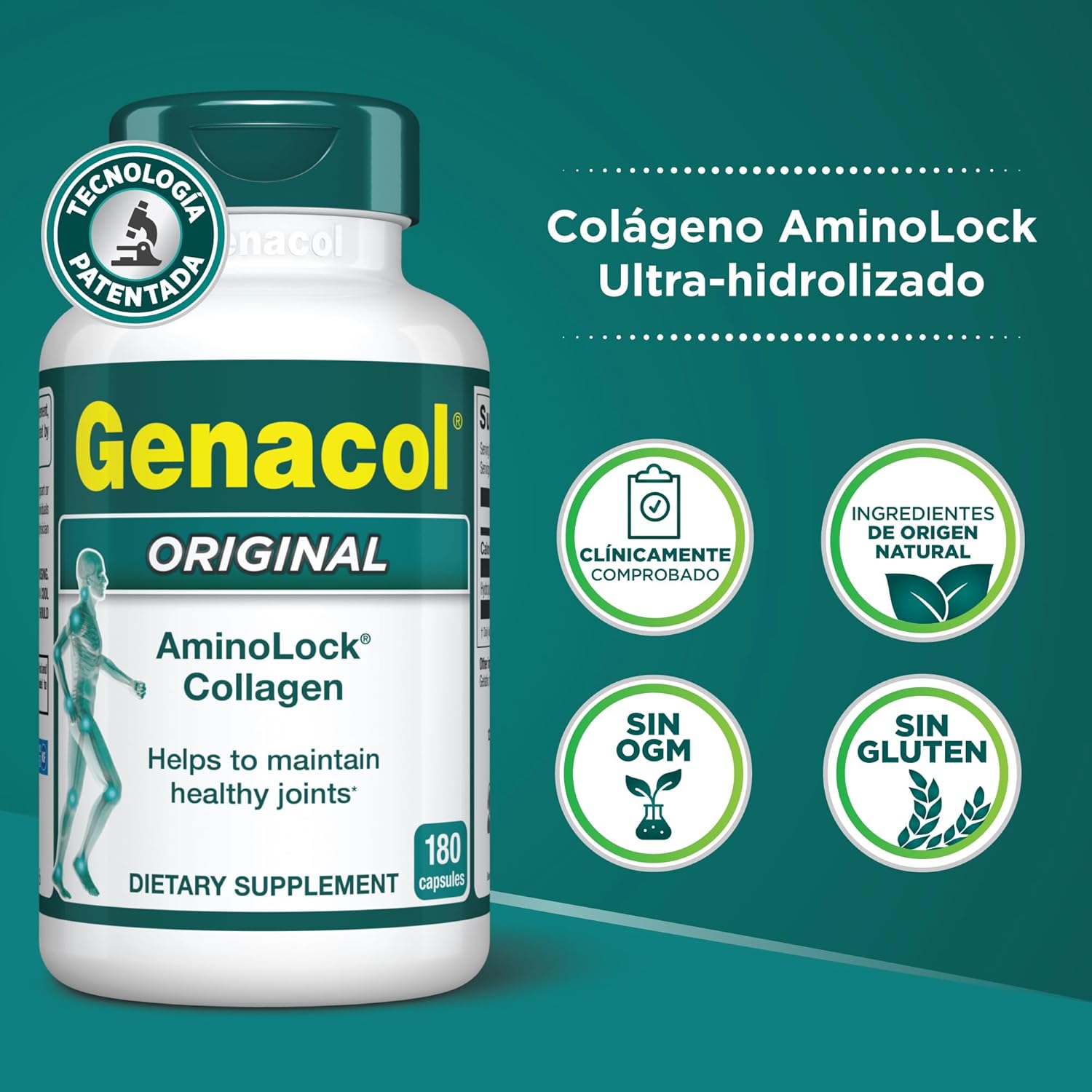 Genacol Original – Collagen Supplement with Ultra-Hydrolyzed Peptides for Joint Health Support, Value Duo-Pack, 360 Capsules (120-Day Supply)