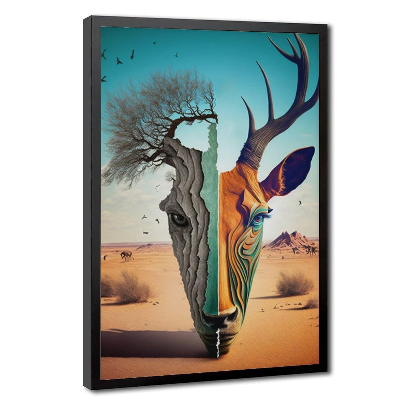 Bareronor Surrealism Canvas Poster for Living Room Decor Gift