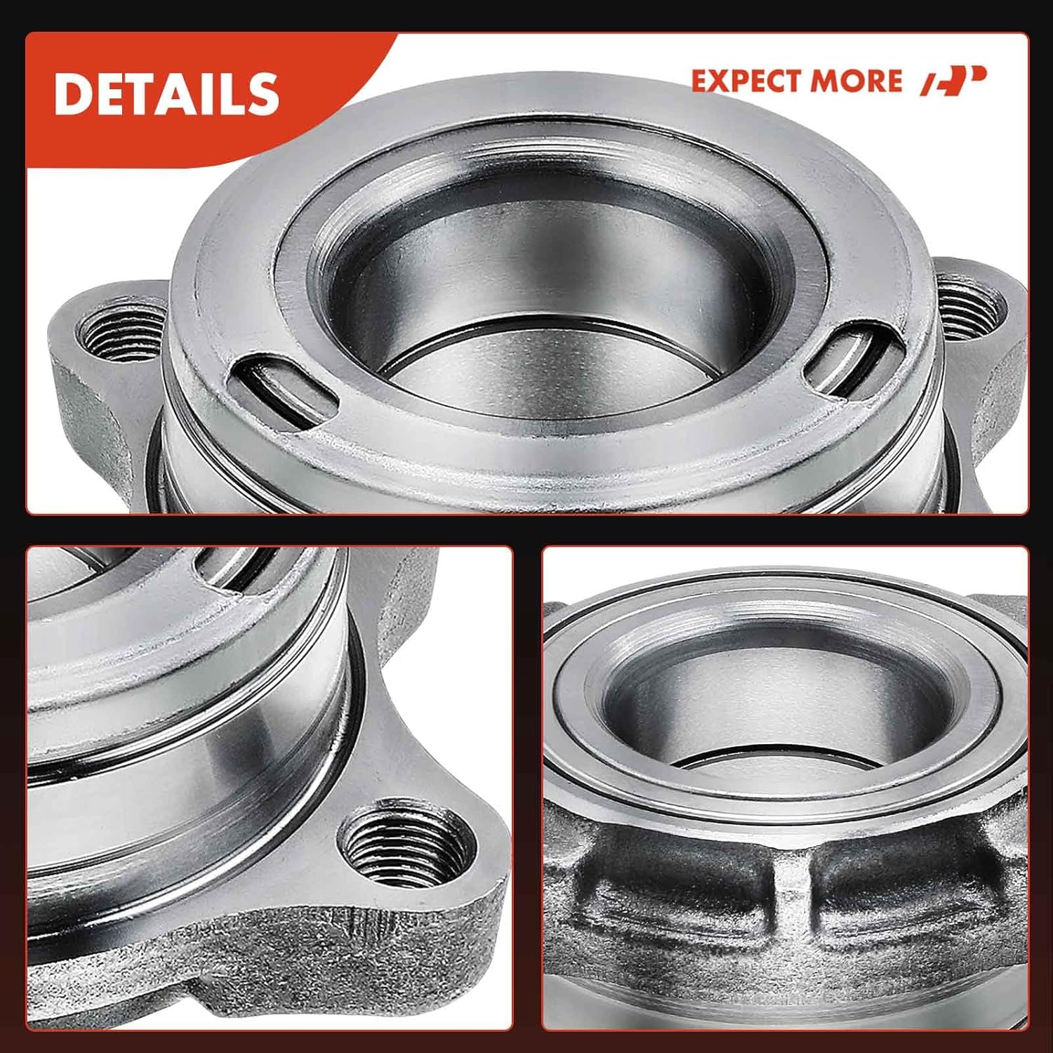 A-Premium 2 x Front Wheel Bearing and Hub Assembly Compatible with Infiniti G35 2004 2005 2006, AWD Only