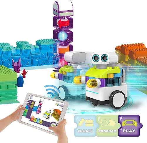 Miniatura 4 de PAI TECHNOLOGY BOTZEES Class Plus - Robots de codificación para niños, robot de control remoto, 8 en 1, juguetes STEM de realidad aumentada para