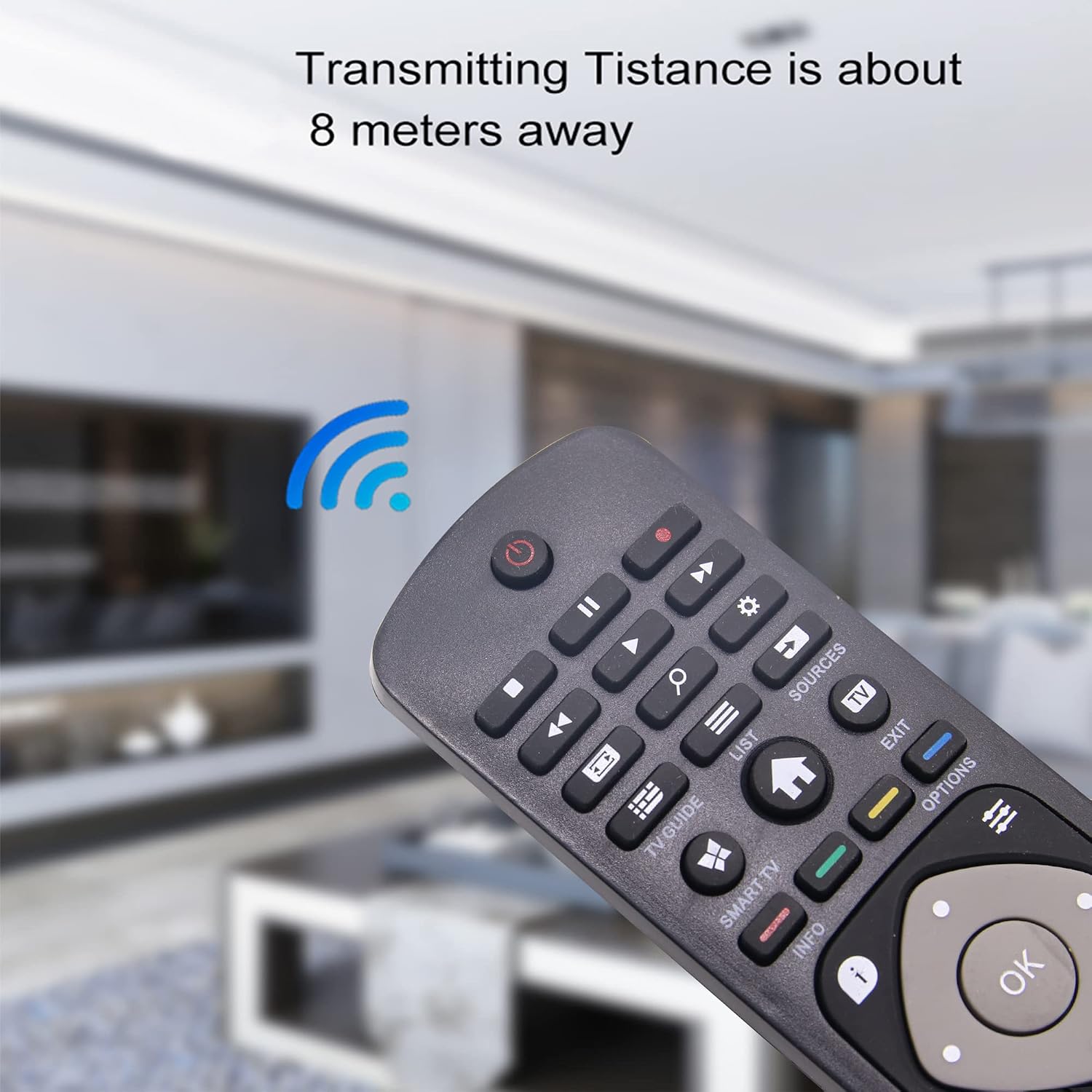 Riry Replacement Universal remote Philip Remote philips tv remote control Universal Remote Control for All Philips Smart TV with NETFLIX Button-no setup needed - Image 4