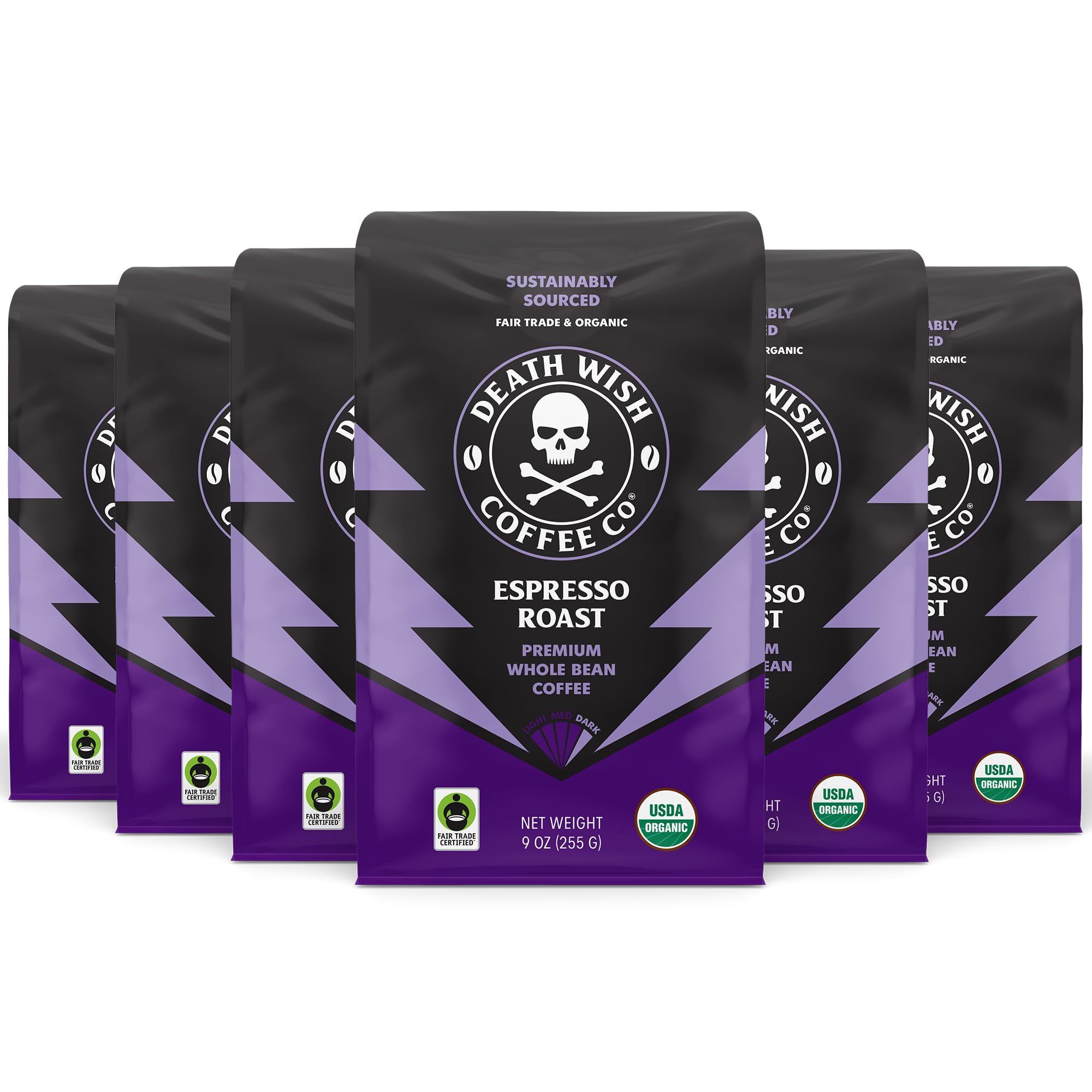 Espresso Roast Whole Bean (9 oz, 6 pack)