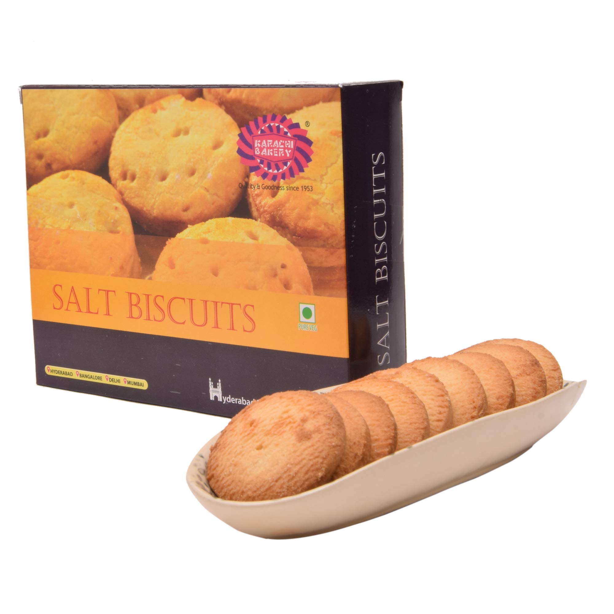 Karachi Bakery Salt biscuits , 14.10 oz (400 g), indian snacks