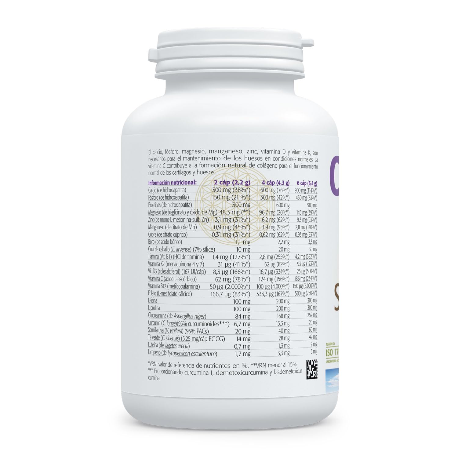 SURA VITASAN Osto-Fort Pack de 2 x 180 (360 Cápsulas) | para Salud Ósea y Dental, con Hidroxiapatita Microcristalina, Vitaminas D3 y K2, Minerales, Extractos y Aminoácidos