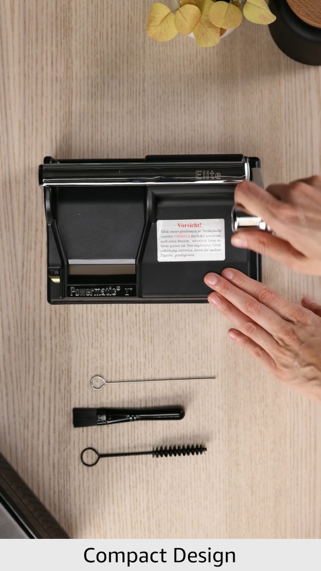 Powermatic I Elite Cigarette Maker with Accessories Black Metallic - Image 5