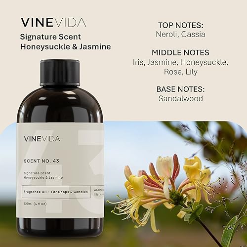 Miniatura 713 de VINEVIDA [4 onzas] Aceite de fragancia de madera de teca de caoba para fabricación de velas y fabricación de jabón, aromas de velas prémium para