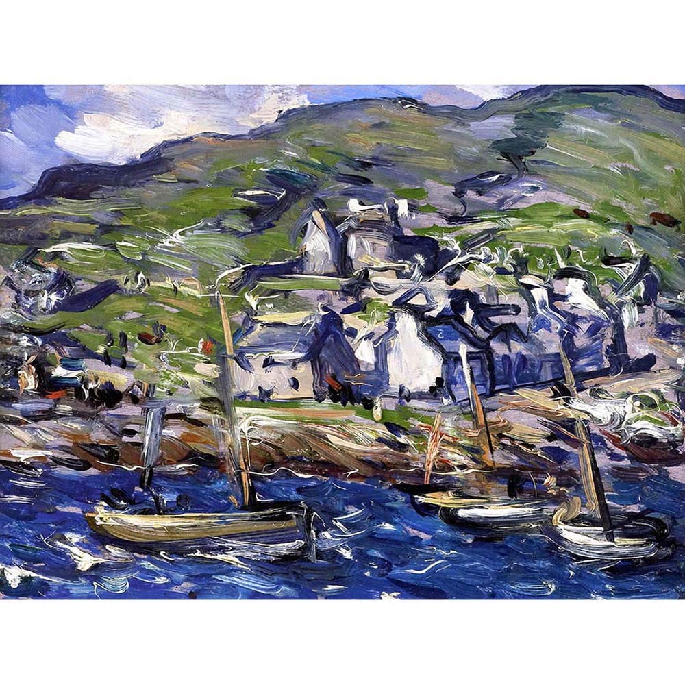 Wee Blue Coo Peploe Windy Day At Barra Art Print Poster Wall Decor 12X16 Inch