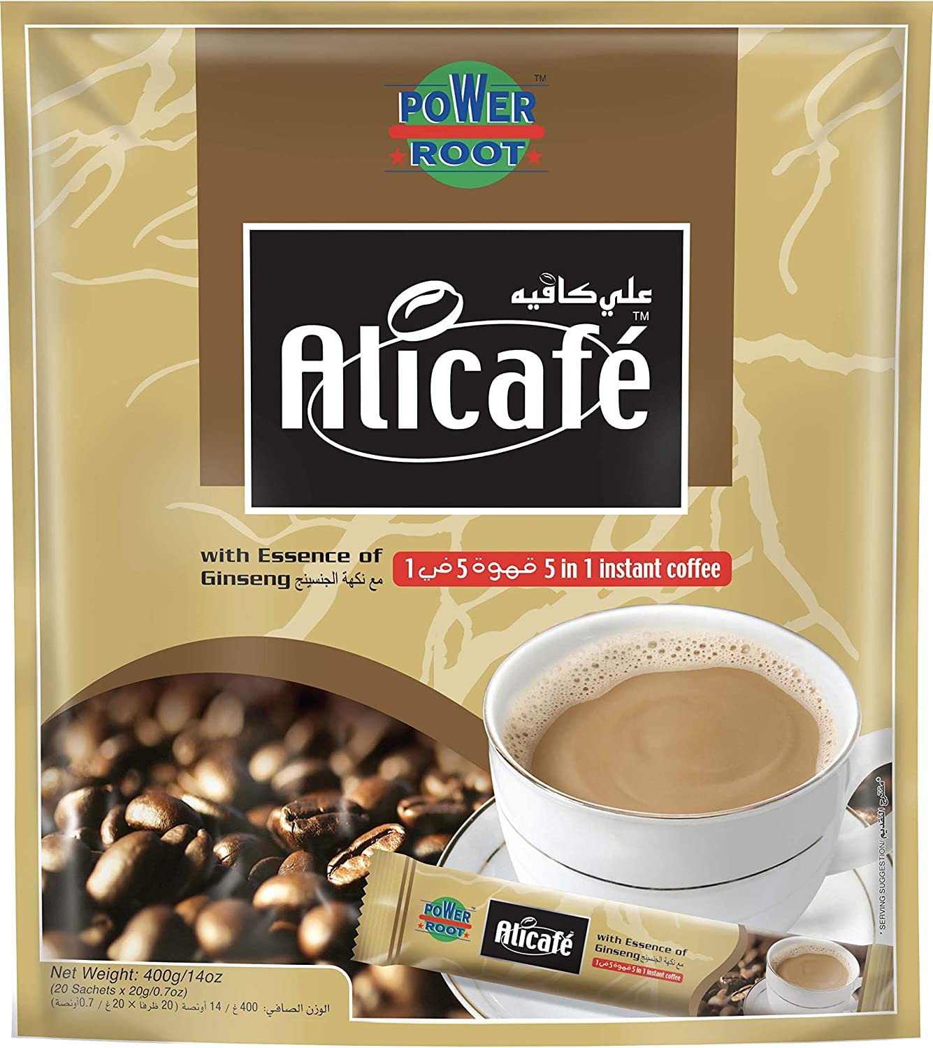 Alicafae 5in1 Power Root Instant Coffee 400g