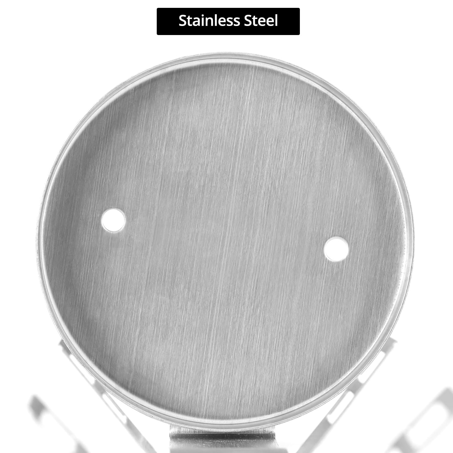 QWORK Paquete de 2 soportes de metal para extintor de incendios, soporte de pared de acero inoxidable resistente compatible con extintores de incendios de 6 a 9 libras, correas ajustables, para el