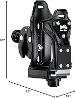 Vista 8 de Portavasos Extra Grande para Motocicleta ATV, Soporte Ajustable para Bebidas para Botella de Agua de 1.9 – 3.6", Jaula Universal Antirrobo