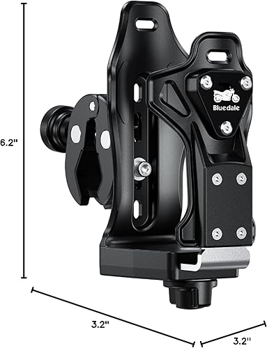 Miniatura 8 de Portavasos extragrande para motocicleta, ATV, soporte ajustable para botella de agua de 1.9 a 3.6 pulgadas, manillar universal antirrobo para