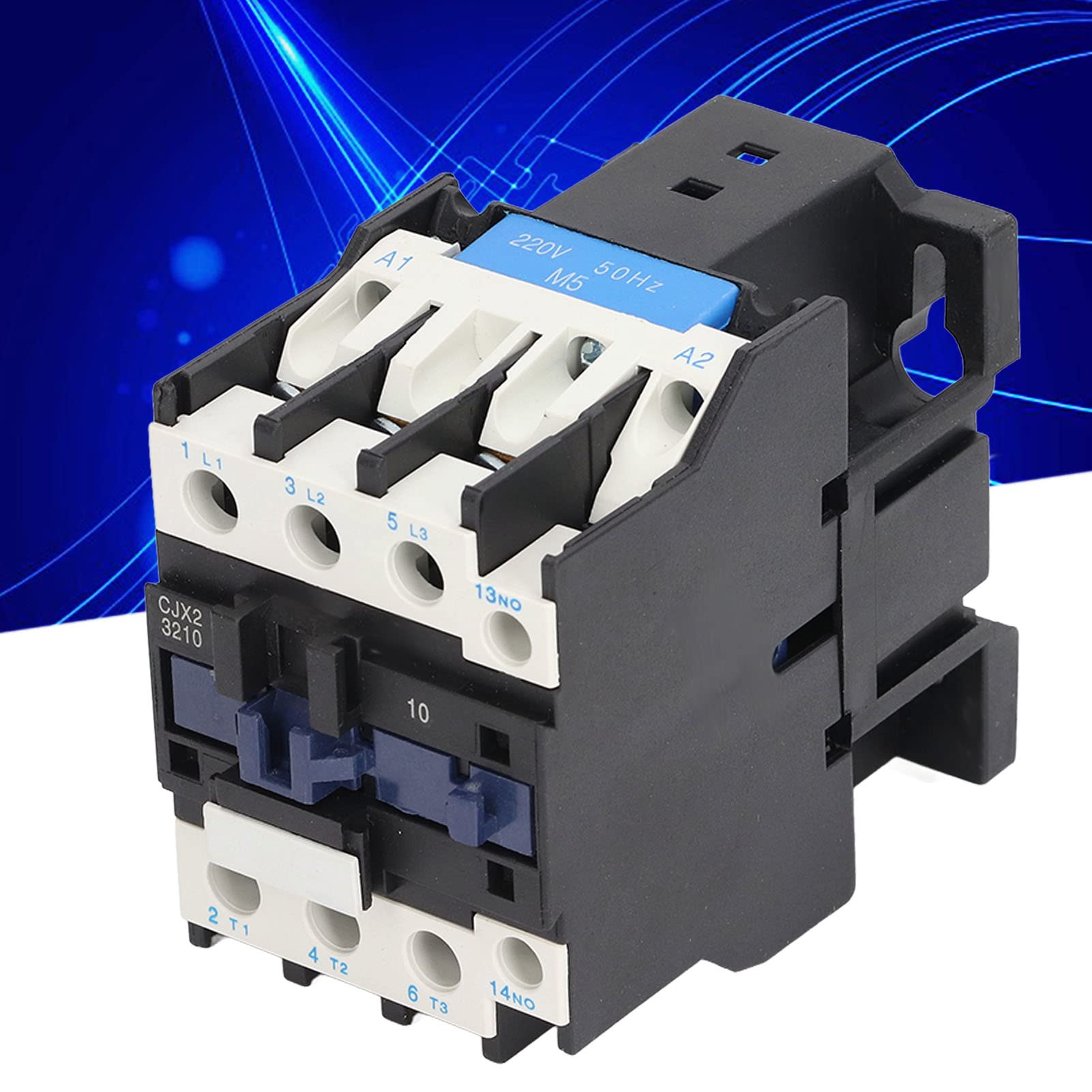 Contactor AC Contactor normalmente abierto 50Hz Alta sensibilidad Alta conductividad eléctrica Gran capacidad de carga 32A Contactor de motor de bobina para distribución eléctrica industrial