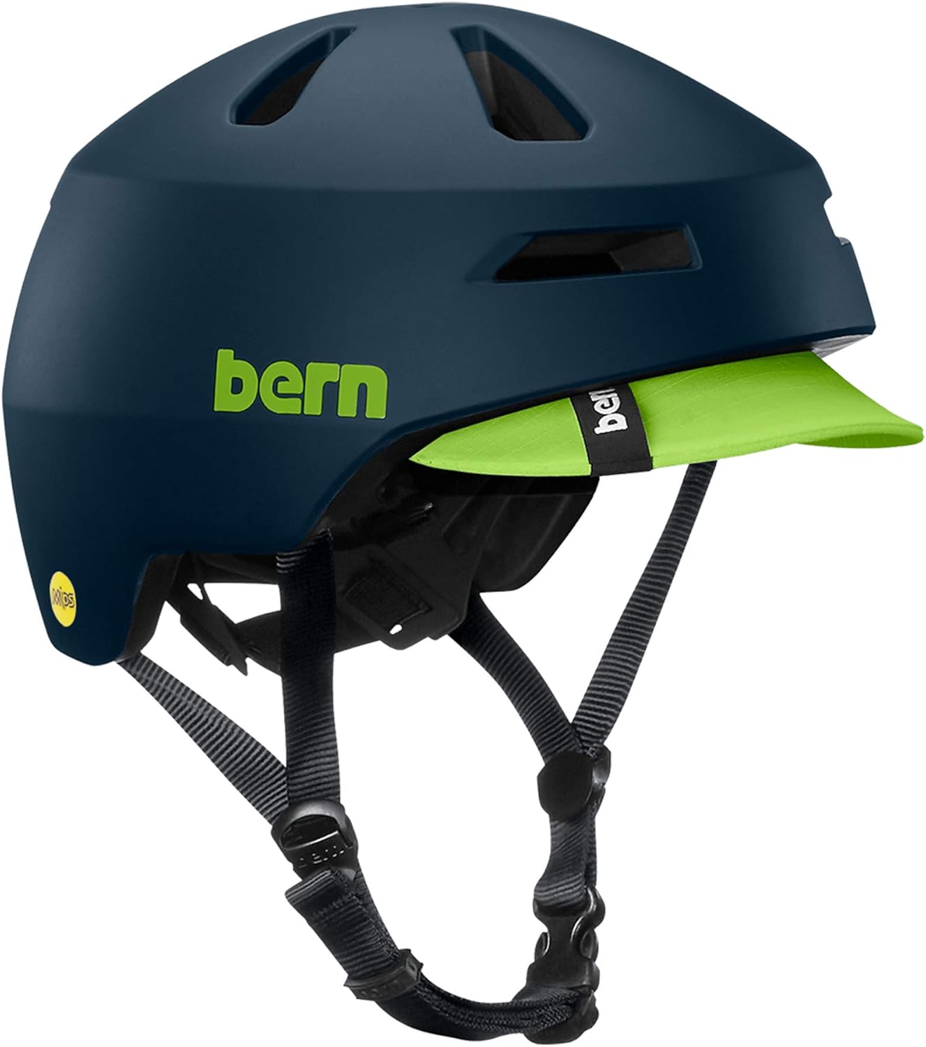 Bern Brentwood 2.0 MIPS Adult Bike Helmet with Rotational Impact Protection?Dial Adjusted Fit? Flip Visor?Adapts to All Seasons?Fully Certified Matte Muted Teal Medium