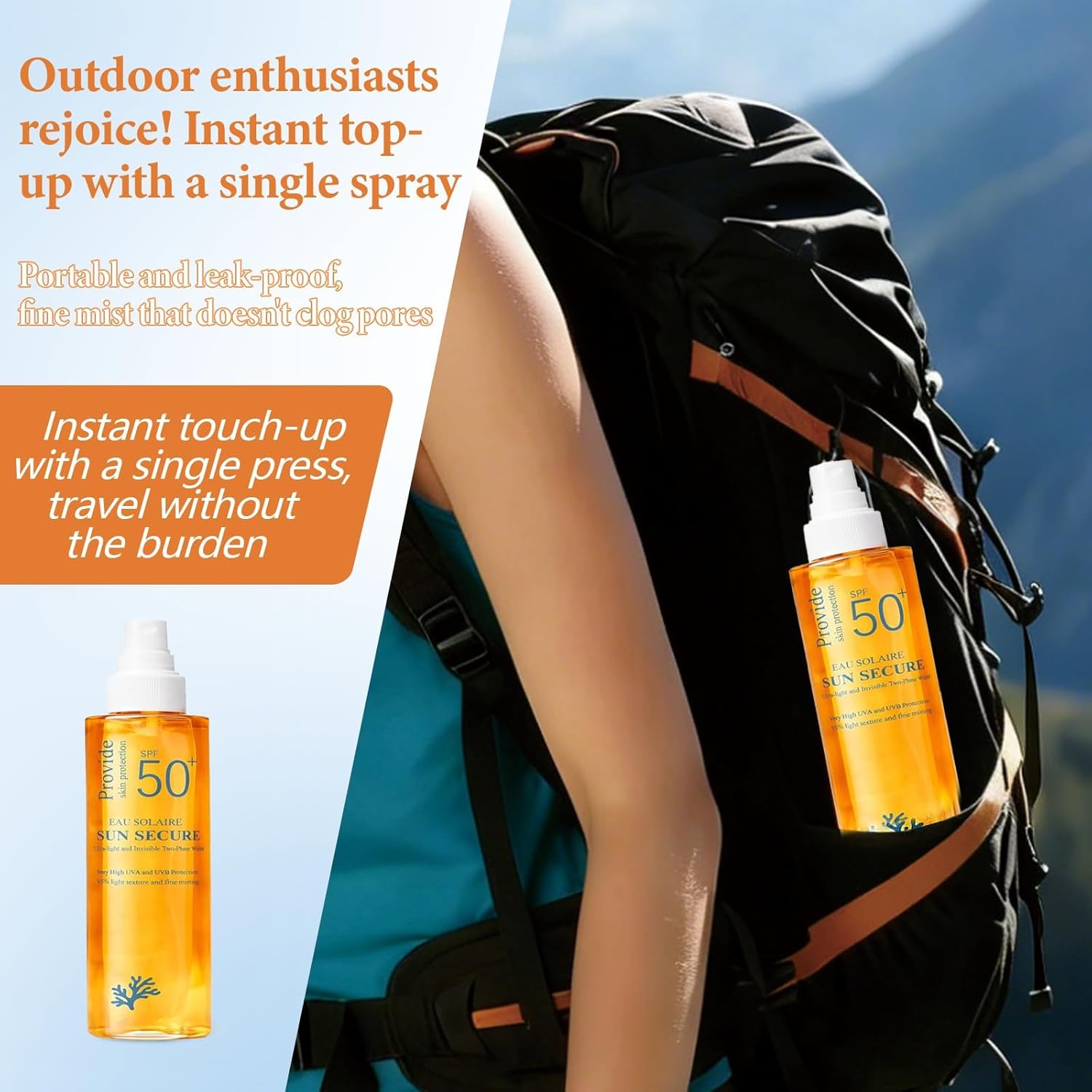 Eau Solaire Sun Secure SPF 50+ Sun Protection Spray — Suitable for All Skin Types, 200ml