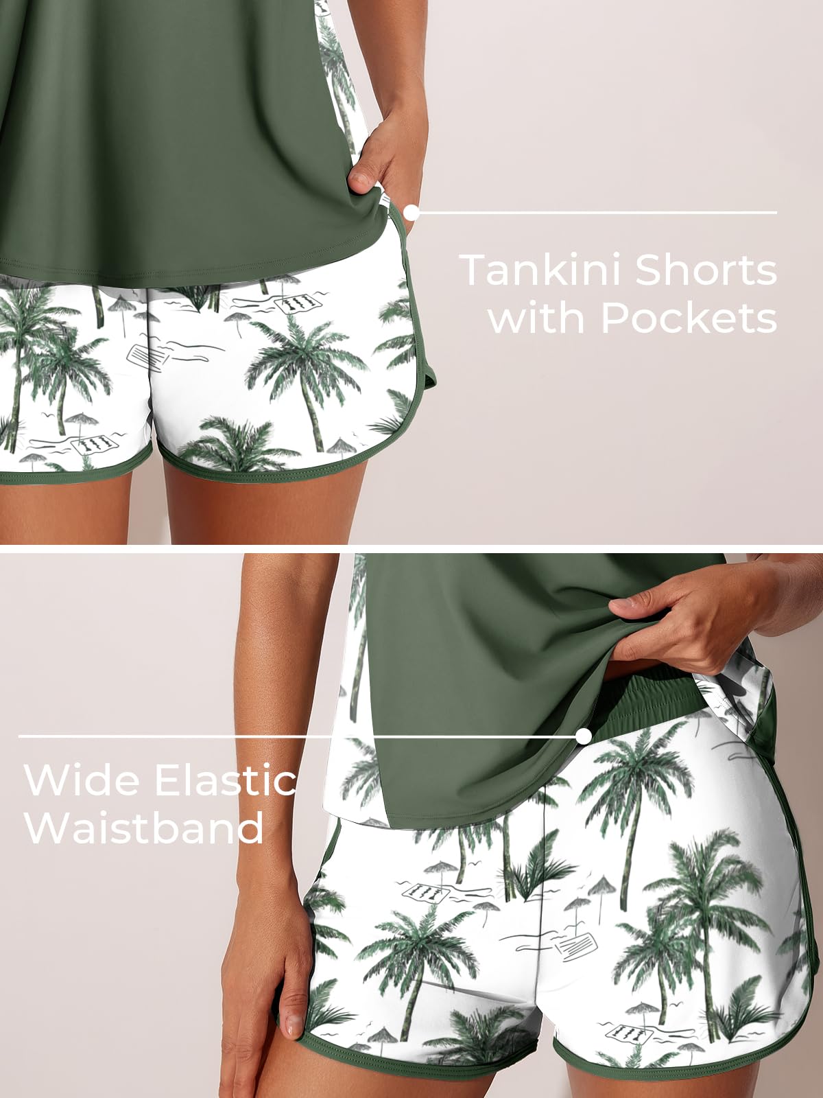 Summer Mae Blouson 2025 damski strój kąpielowy tankini z kontrolą brzucha