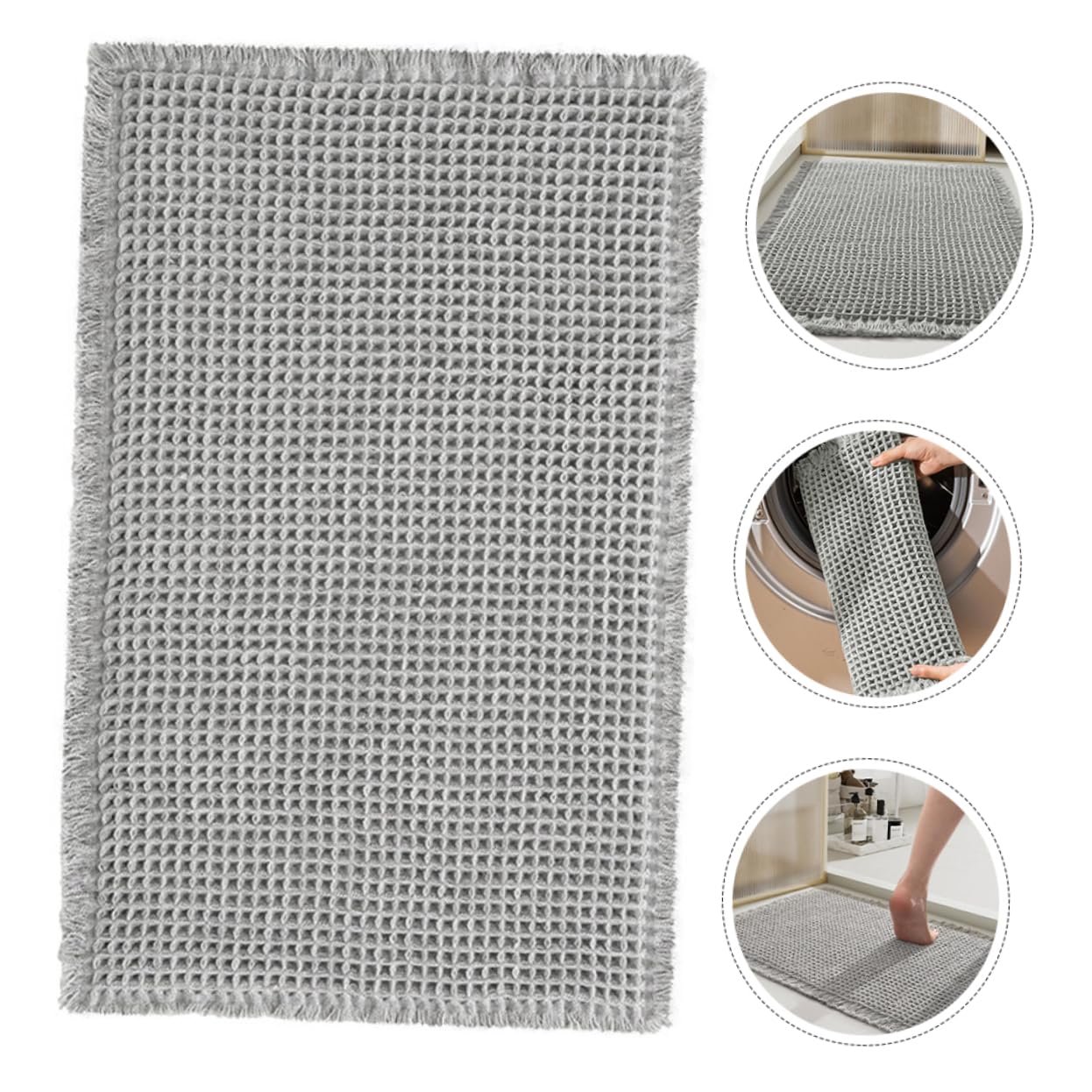 Tappeto Bagno Antiscivolo Assorbente Microfibra Design Elegante e Resistente Per Decorare Tuo Spazio e Assicurare Comfort e Sicurezza