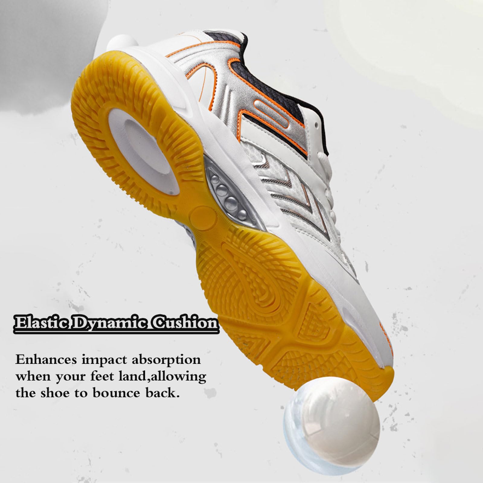 Zapatillas de bádminton Blandas,Zapatillas de bádminton para Exteriores,Antideslizante,Cómodo,Transpirable,para Caminar a Diario,Tenis,Baloncesto,Voleibol,el Ocio y Mantenerse en Forma
