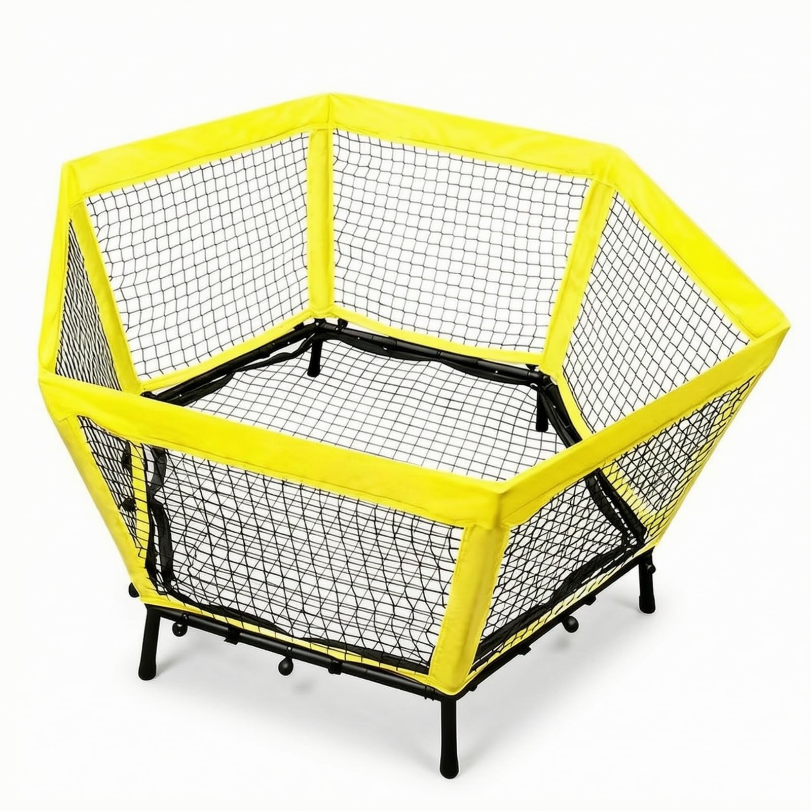 perfeclan Red Portátil de Entrenamiento Pickleball Red de Práctica Barrera Dianas Armado Rápido con Esquinas Reforzadas Marco de PVC y Tubos Metálicos para