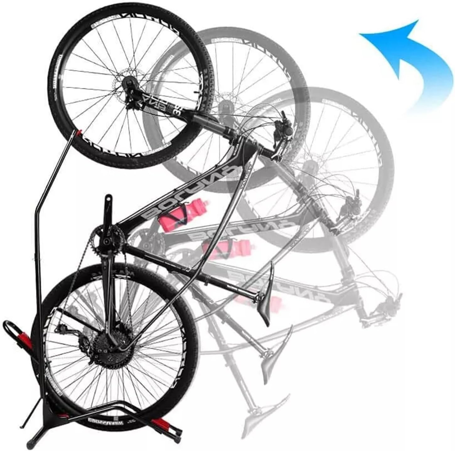 Bike Floor Parking Rack, Bike Upright Storage Holder for Garage Indoor & Outdoor, for Mountain Road Bikes Bike Stand