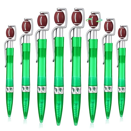Yexiya 100 Pcs Football Party Favors Football Pens Retractable Spins