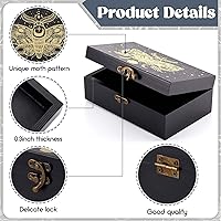 Vista 3 de Juexica Tarot Tarot Tarot soporte de madera para tarjetas de lugar, juego de caja de tarot, accesorios de lectura, exhibición para herramientas