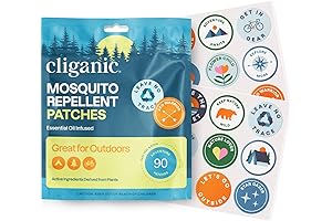 Cliganic Natural Patch Mosquito Patches for Kids: 90 Pack Camping Patches