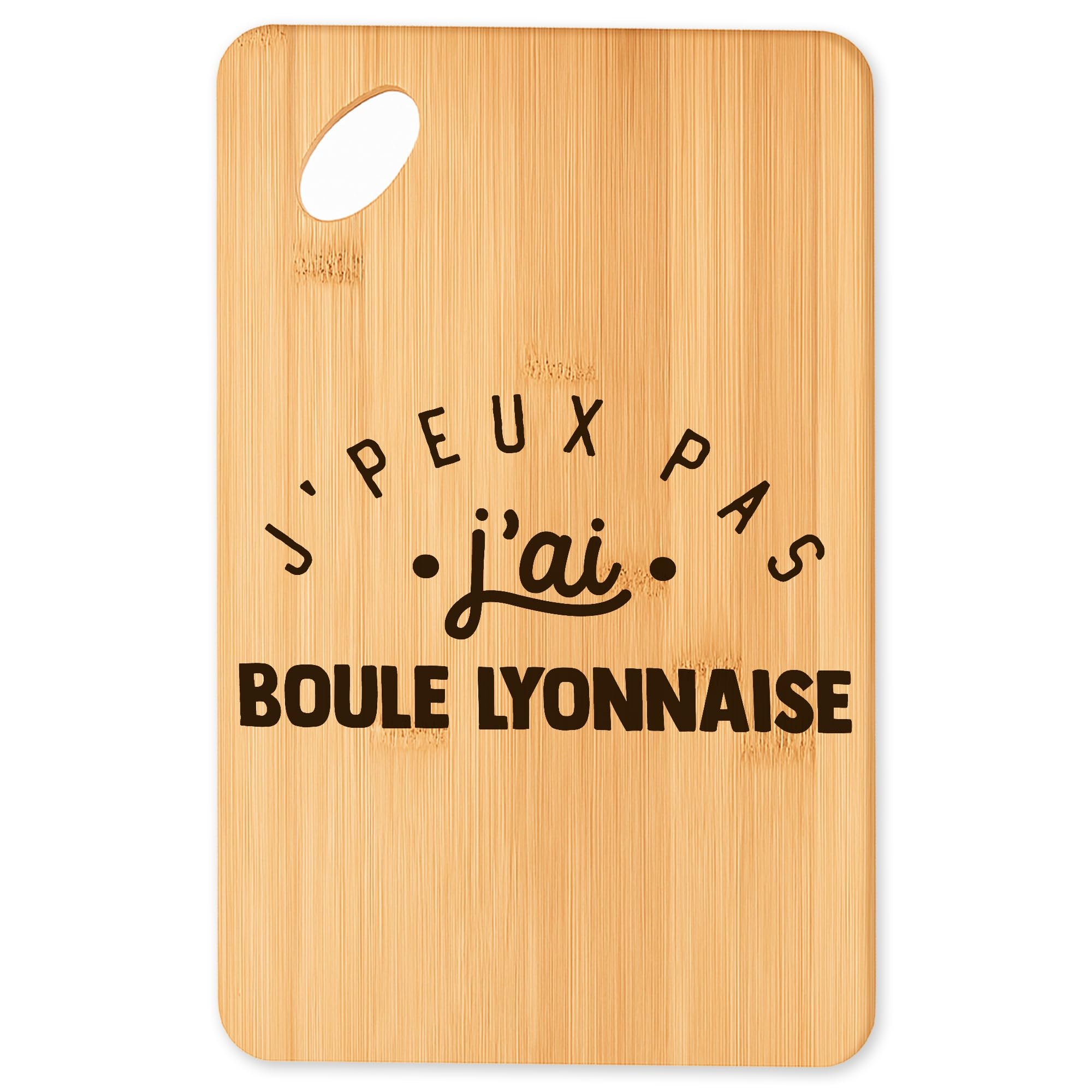 Planche à découper plateau apéro bambou cuisine barbecue jpeux pas jai boule lyonnaise blanc