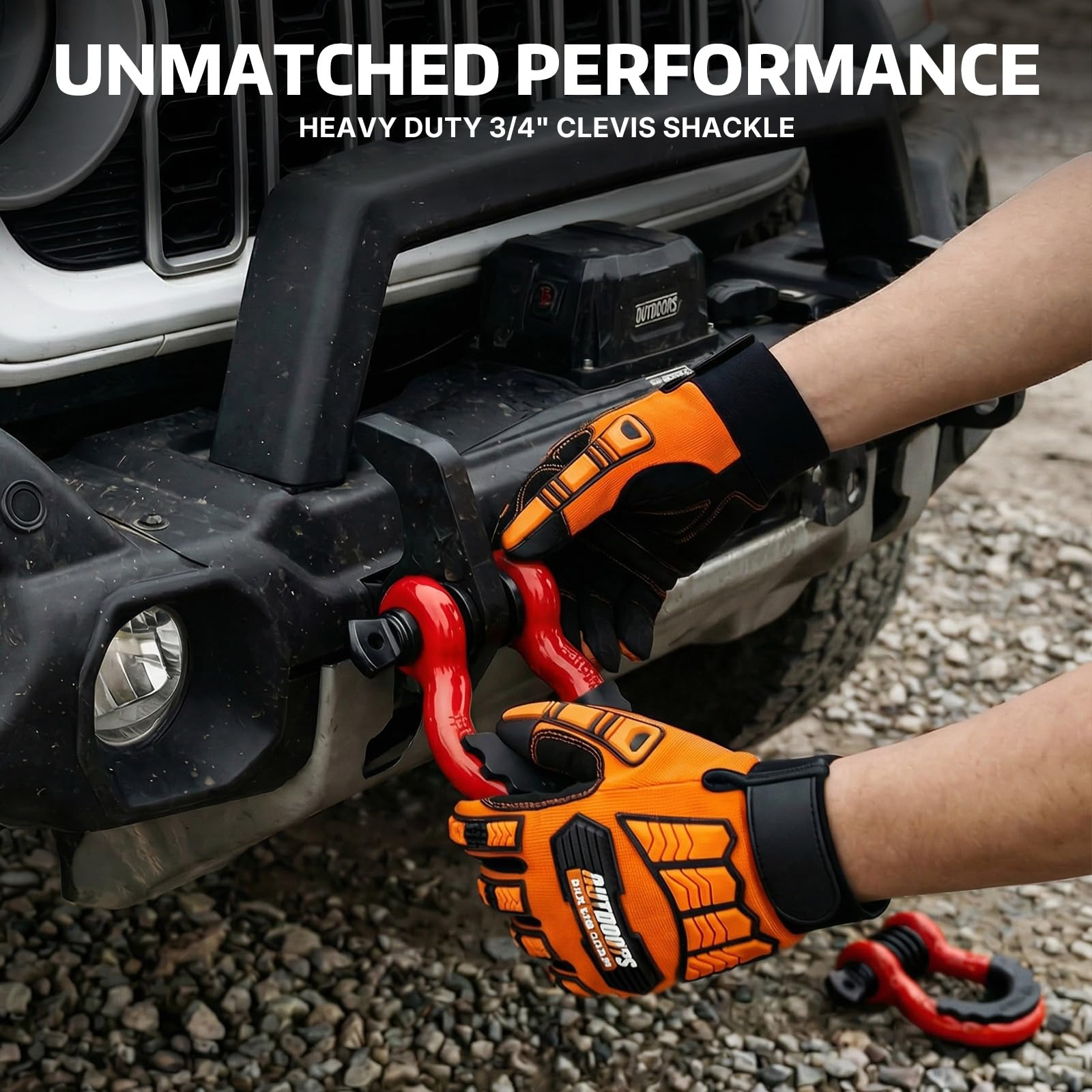 Amazon.co.jp: AUTOBOTS シャックル 3/4インチ (2パック)、Dリング