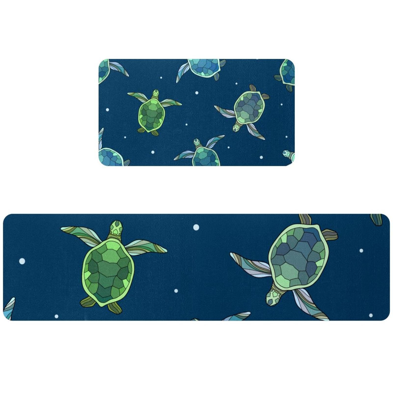 Tapete de cocina de 2 piezas lavable y absorbente para pasillo y lavado