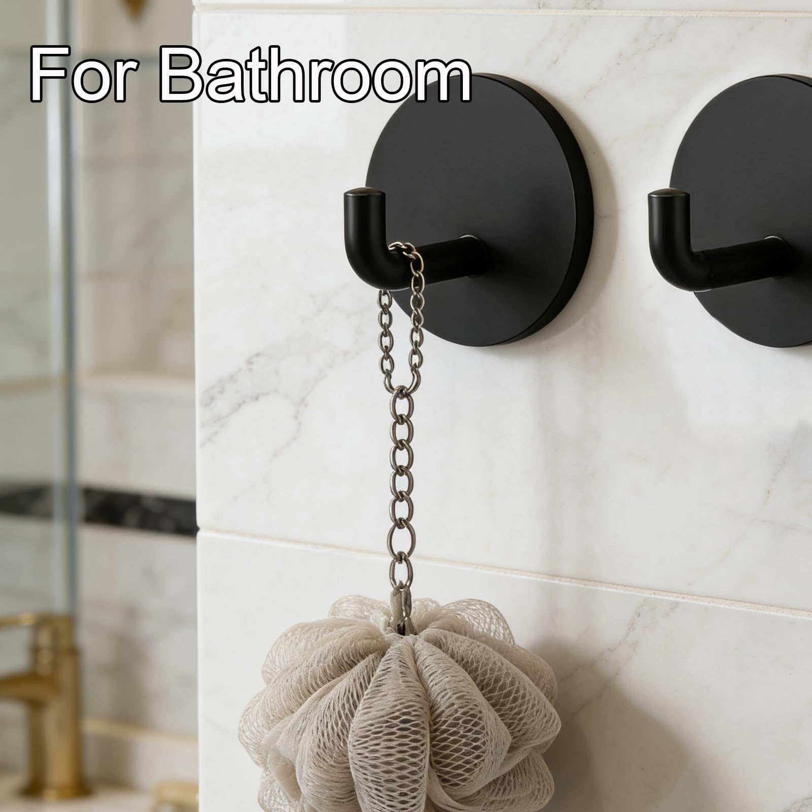 Paquete de 8 ganchos de pared, ganchos adhesivos para colgar toallas/abrigos, ganchos adhesivos de acero inoxidable para puerta de baño, cocina, impermeable, resistente al óxido, colgar 15