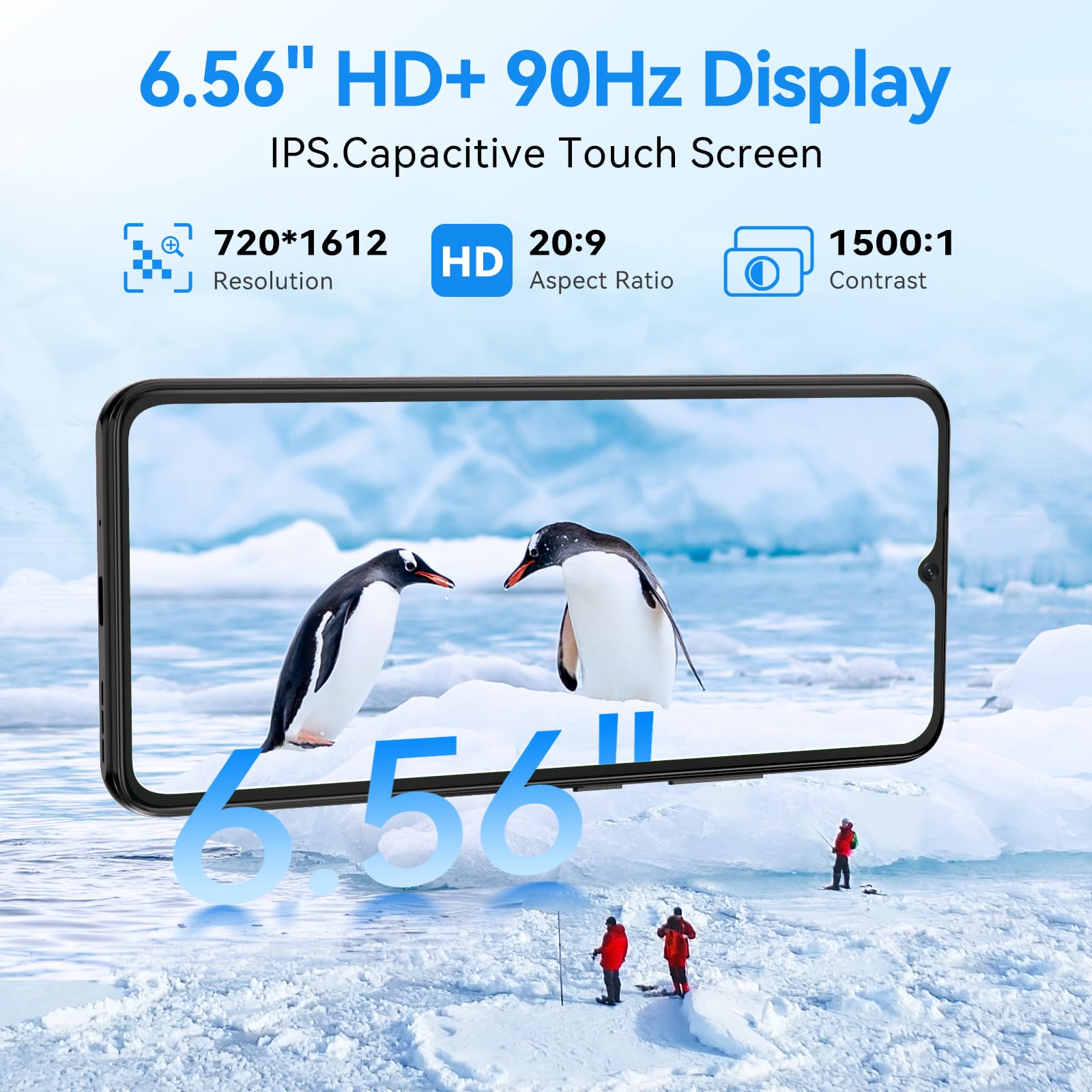 CUBOT Smartphone Android 14 Telefono Cellulare 128 GB ROM TF Carta 1TB Expand 48MP Fotocamera 6,56" Schermo 5100 mAh a10 Smartphone 4G Doppio SIM Face ID Nero