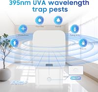 Tiptop Home Elektromos Rovarcsapda - 2 db UV Fénycsapda Ragadós Lappal - Szúnyog, Muslica, Légy és Molyirtó - Otthoni Használatra 3