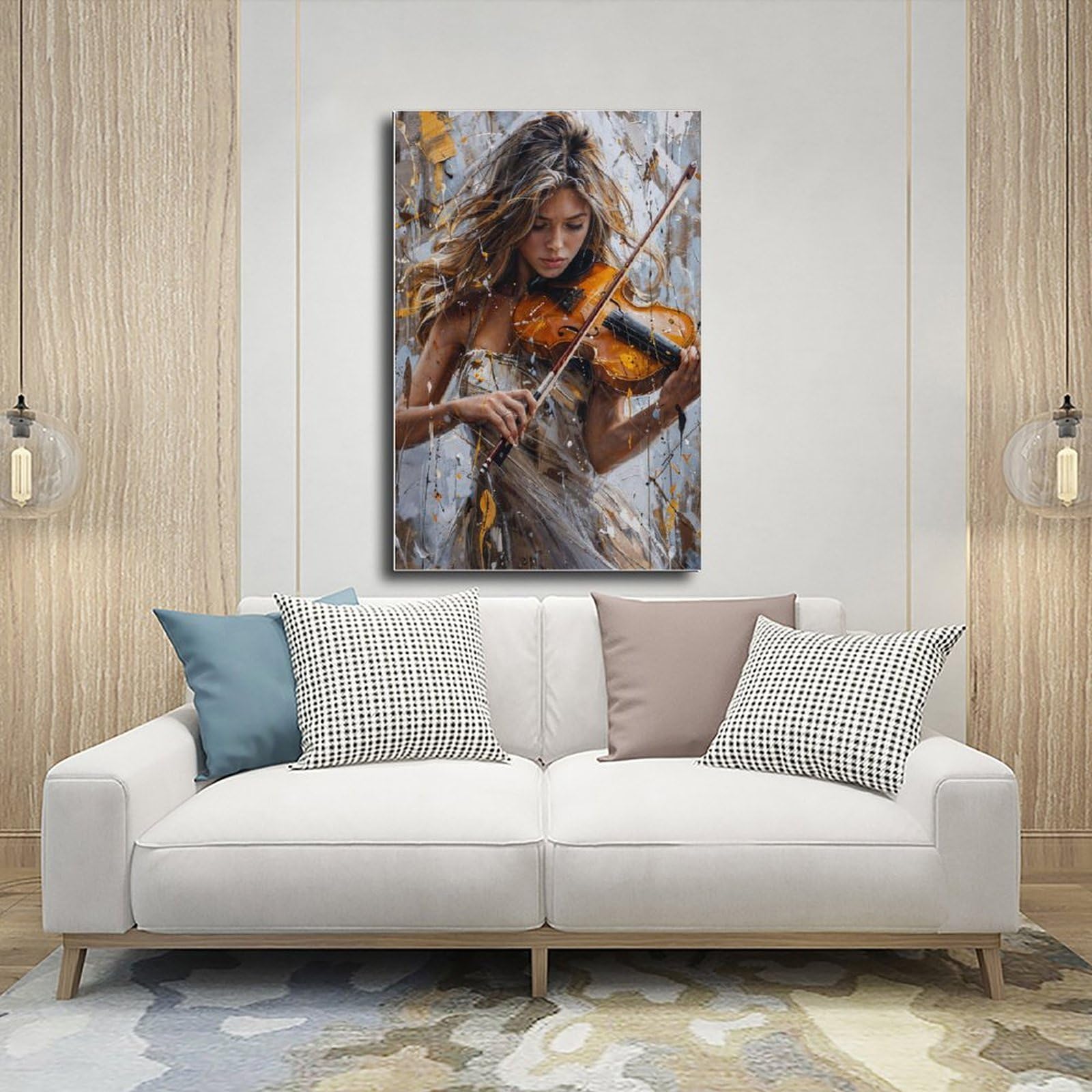Decorazione da parete musicale (4) poster su tela decorazione per camera da letto paesaggio ufficio camera regalo decorazione 61 cm L x 91,4 cm W
