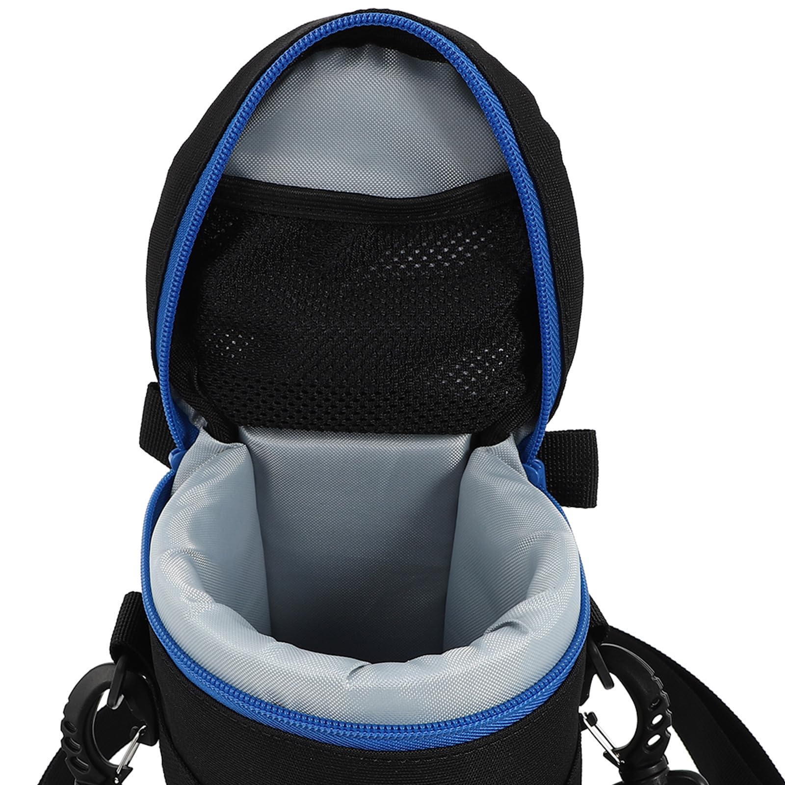 Ipetboom Borsa Porta Obiettivo per Macchina Fotografica Reflex Compatta in Poliestere Nero Cintura, per Fotografi in Movimento