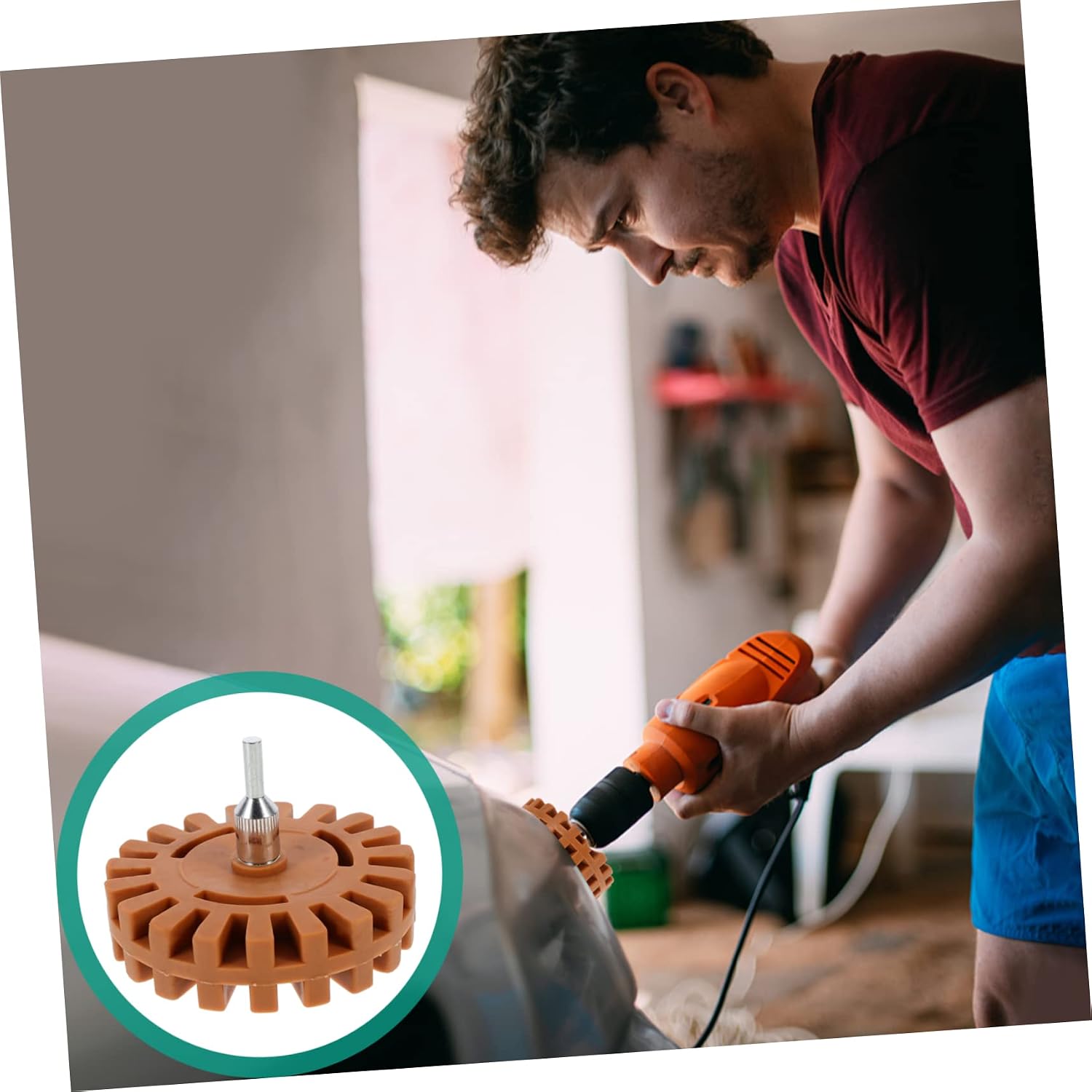 Eraser Wheel for Stickers Removal Adhesive Remover Tool for Paint and Surfaces Quick Decal Remover Durable Design Easy Operation