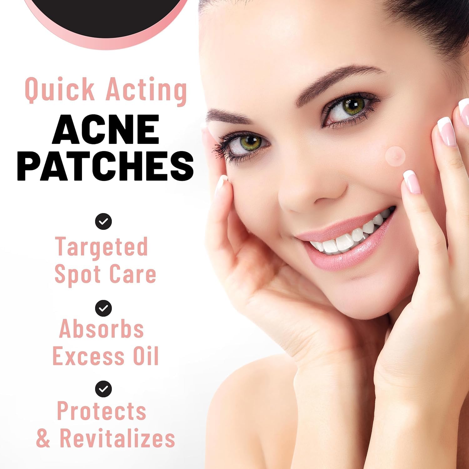 TOLEVITA - Hydrocolloid Acne Patches for Face | Blemish and Zit Covering Patches for All Skin Types | Pimple Spot Stickers for Clear Skin | Waterproof, Invisible Patches for Day & Night Use - 36 Pcs