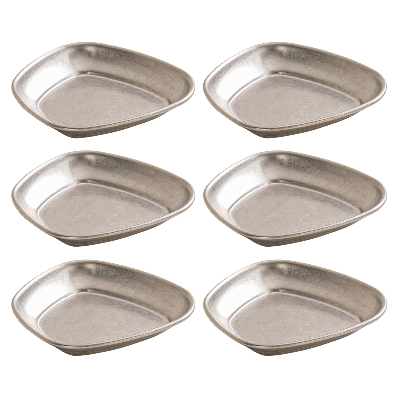 Elnwnnkc 6pcs Sturdy Stainless Steel Small Bowls Dipping Tray Functional Ingredient Bowls for Efficient Meal Preps and Serving Home Cooking Accessories