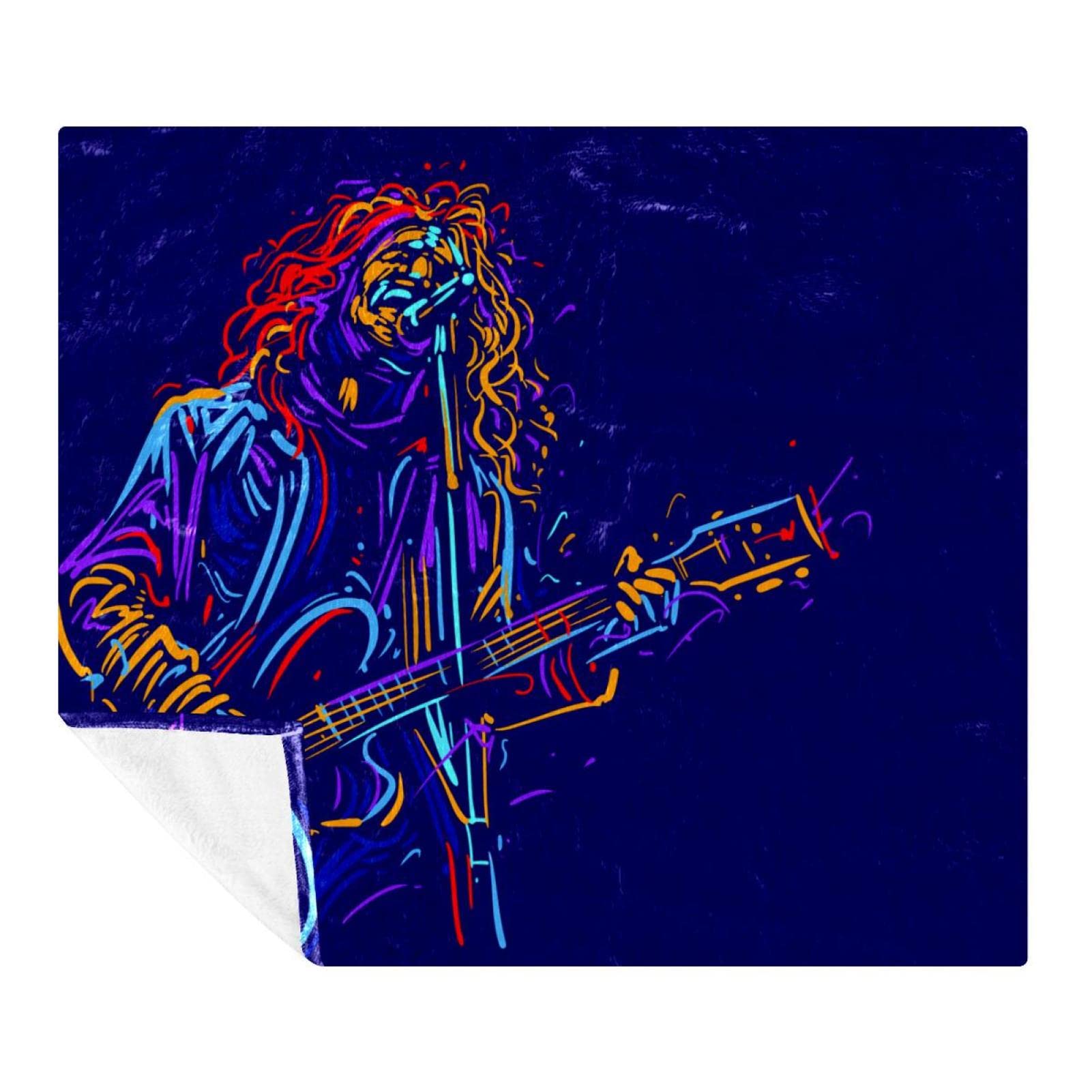 Couverture douce guitare finis les frissons sur votre canapé ou au lit