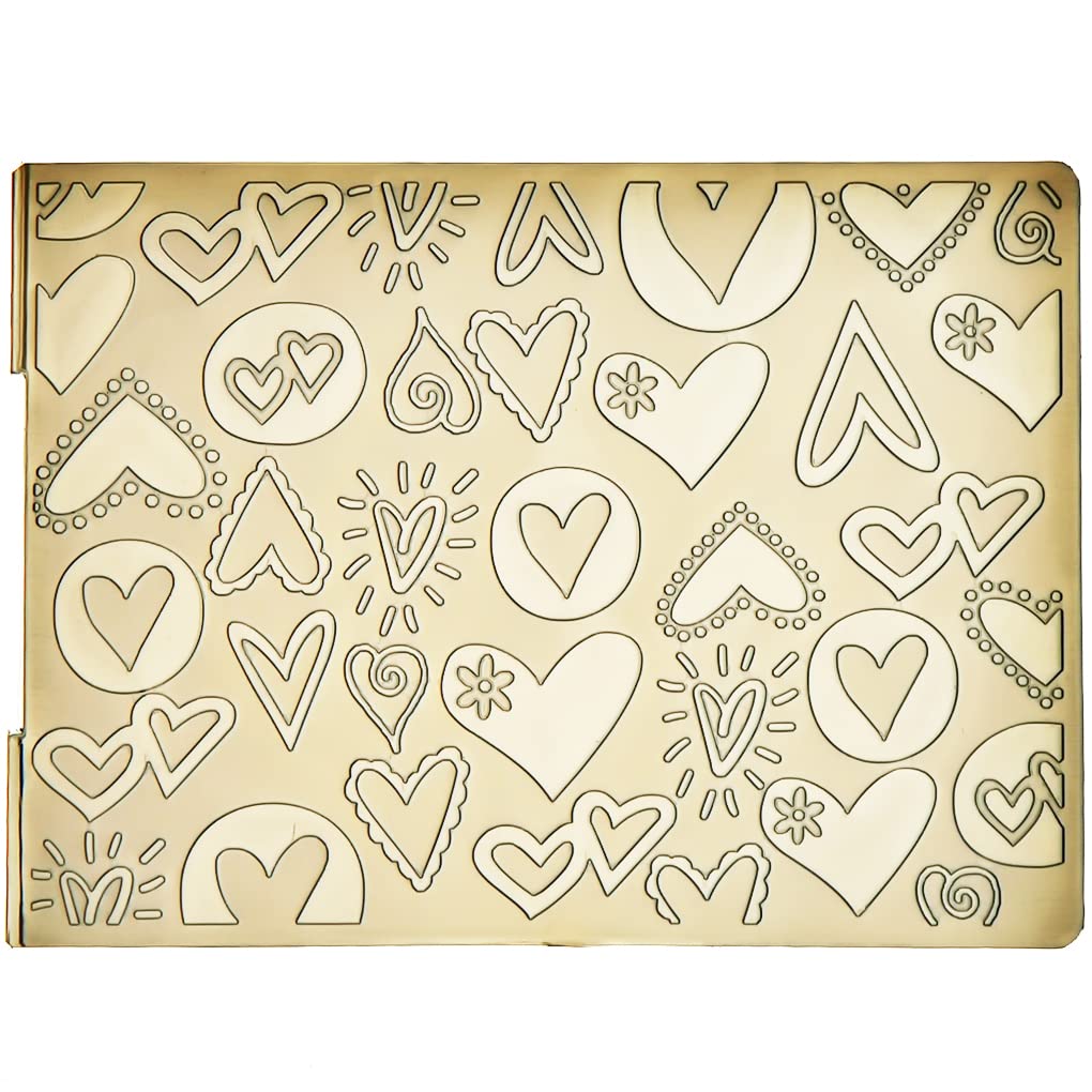 DDOUJOY Heart Background Plastic Embossing Folders for Card Making Scrapbooking and Other Paper Crafts 3010935