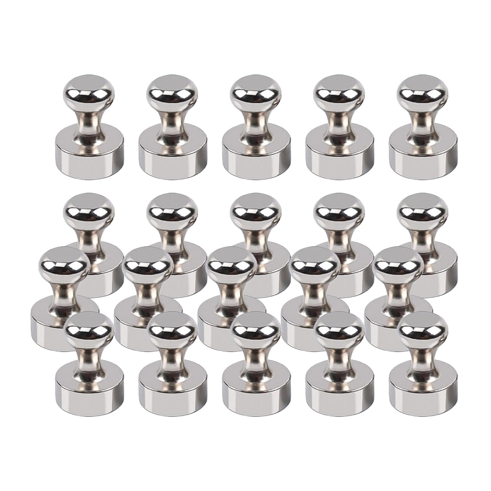 Elnwnnkc 20Pcs Fridge Magnets, Small Strong Refrigerator Magnets for Whiteboard, Heavy Duty Push Pin for, Kitchen Fridge Refrigerator
