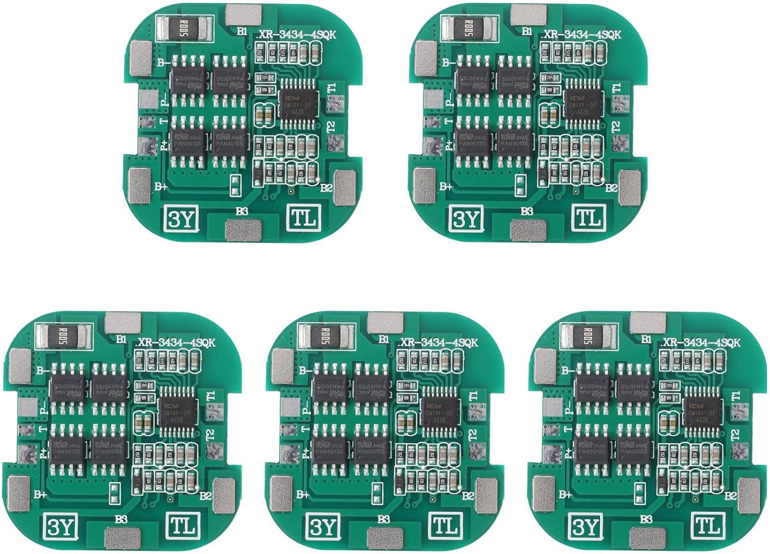 5 Pcs 4S 8A 14.8V 18650 Battery Charge Board PCB Short