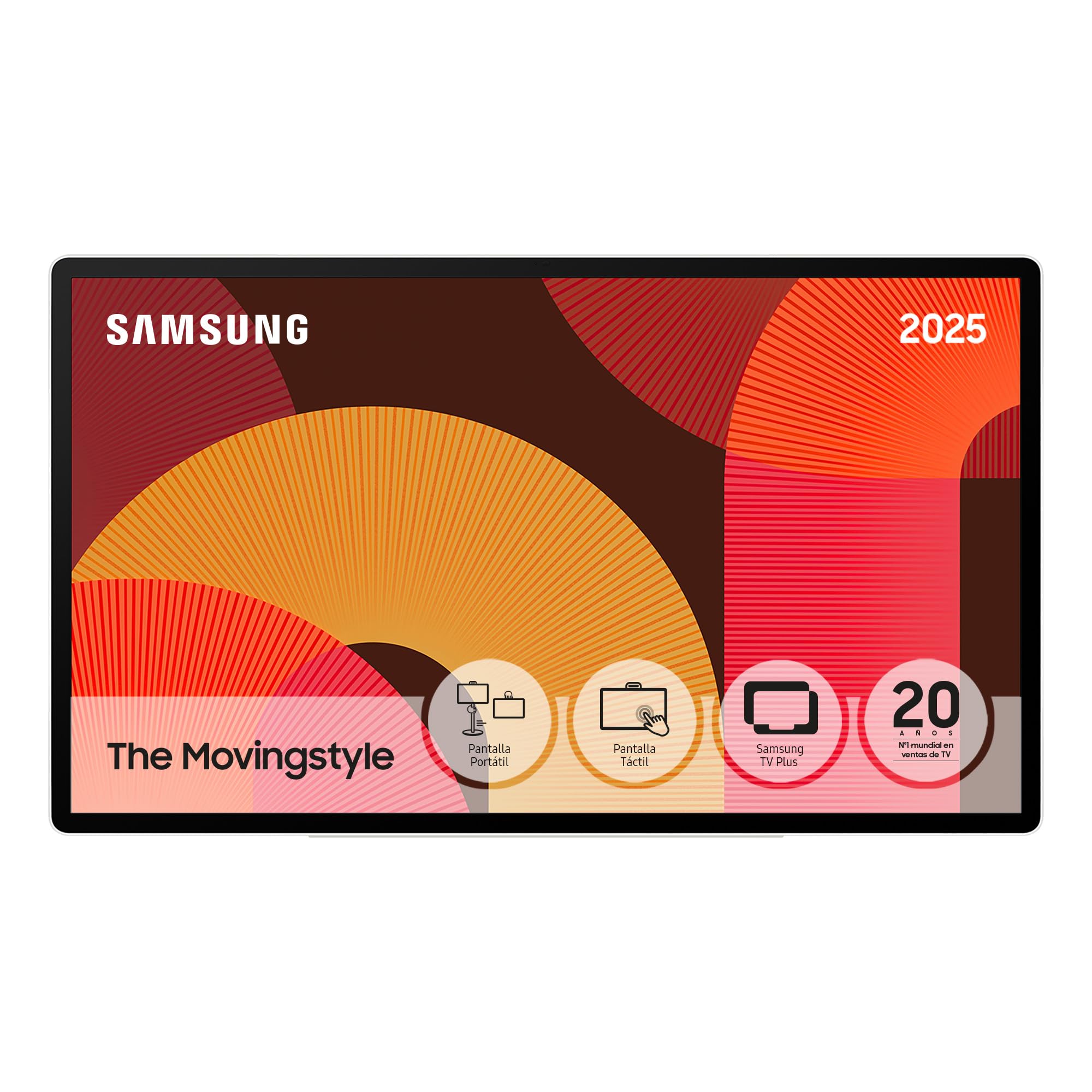 Samsung TV The Movingstyle LSM7F QHD con Pantalla portátil, Peana Desmontable, Táctil e Inteligente